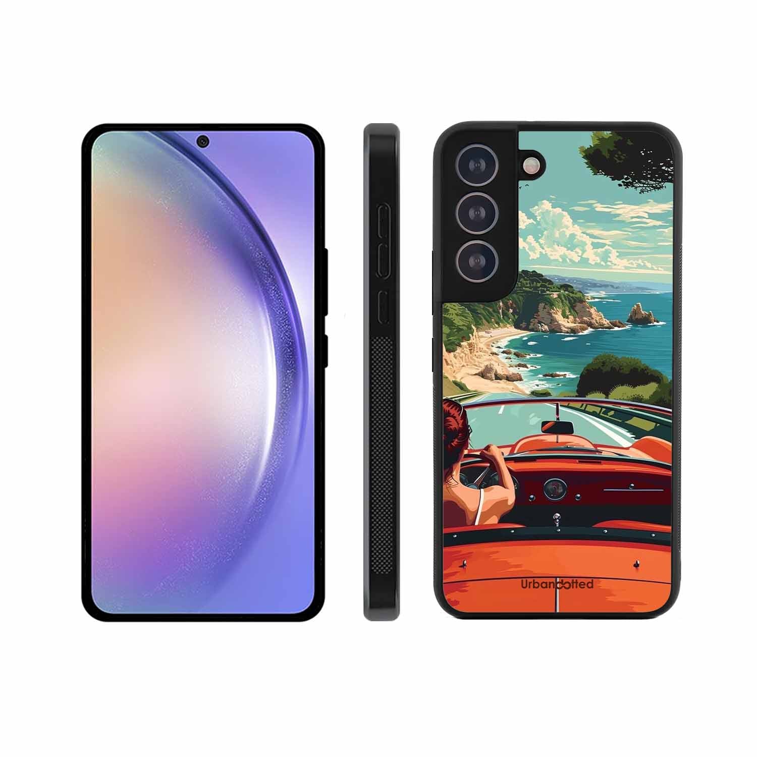 Ocean Breeze Road Trip Glass Case For Samsung S21 Plus