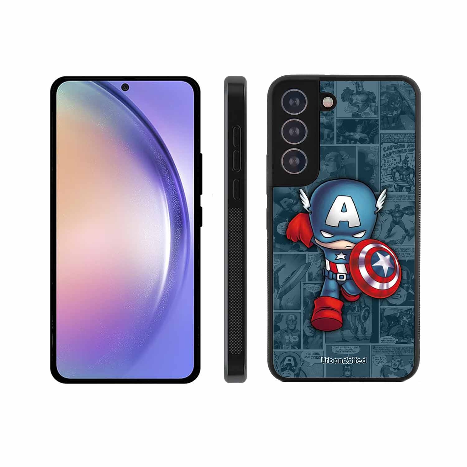 Captain America Glass Case For Samsung S21 Plus