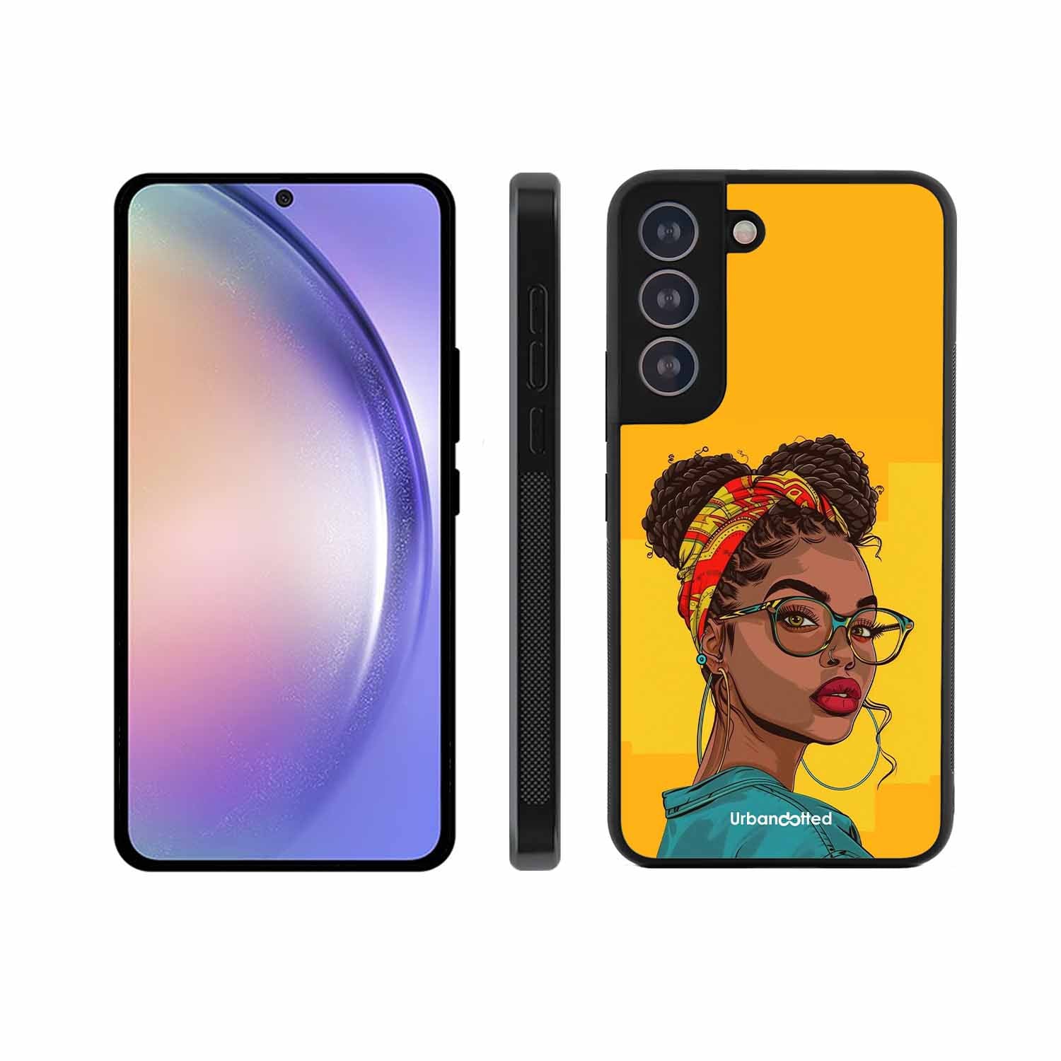 Headscarf Beauty Glass Case For Samsung S21 Plus