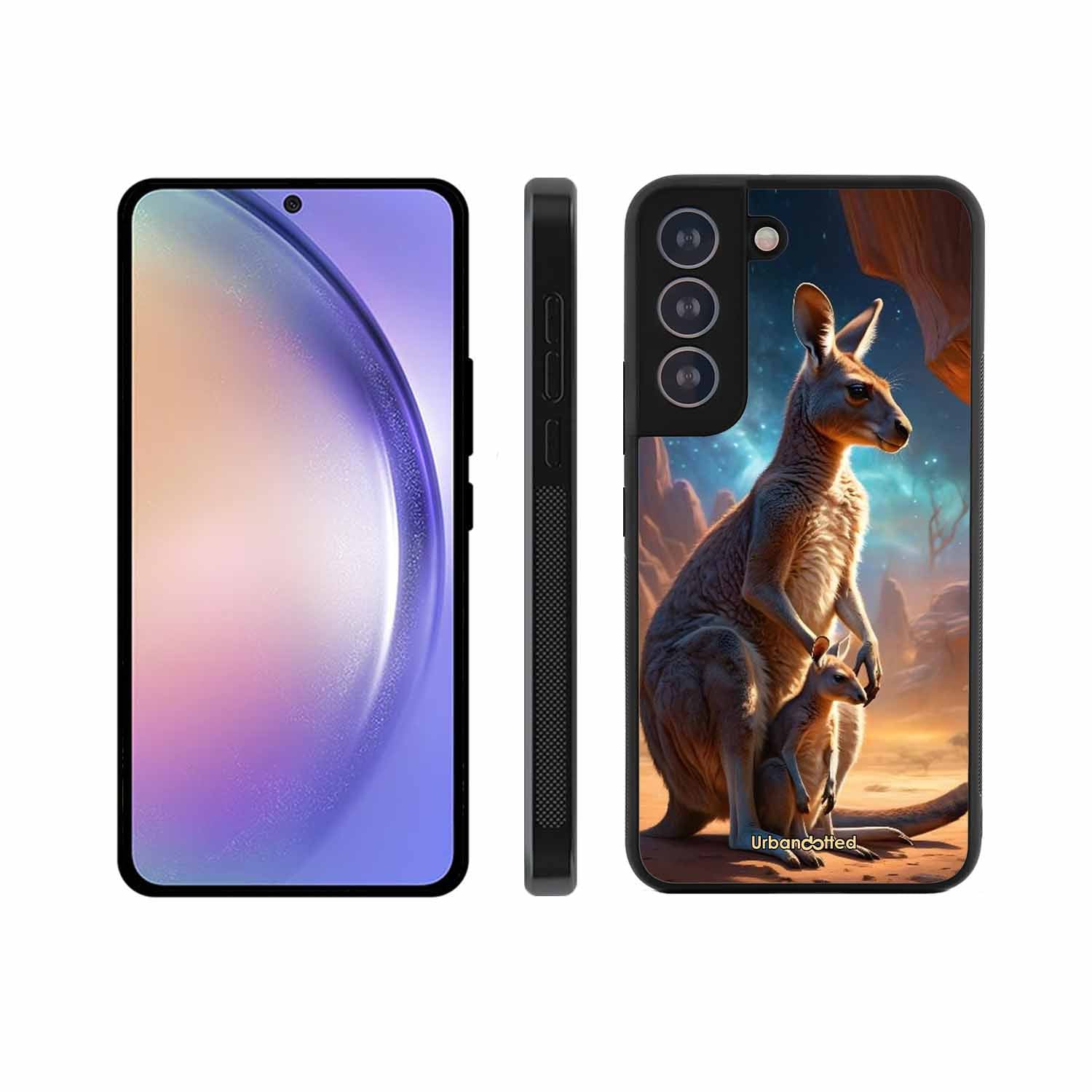 Kangaroo Mother Love Glass Case For Samsung S21 Plus