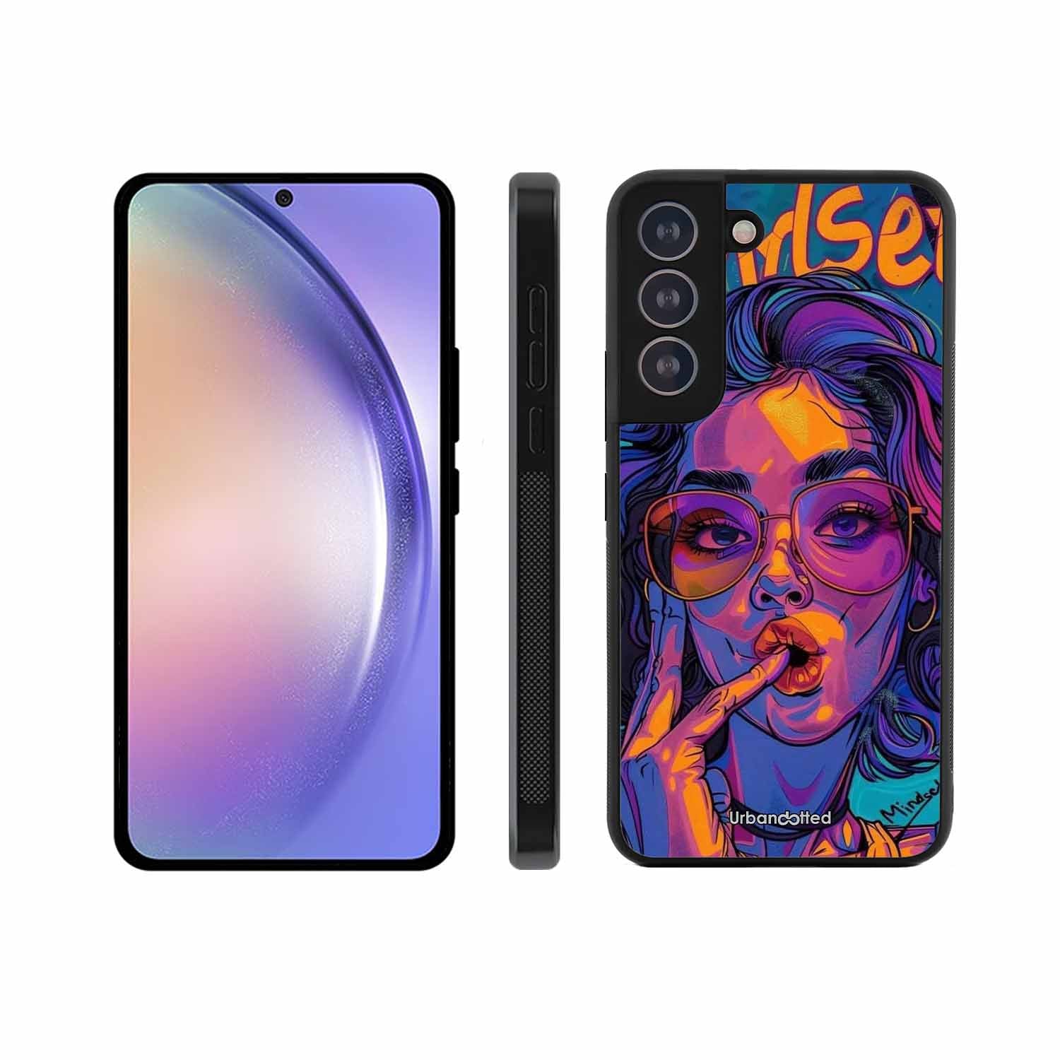 Vibrant Pop Art Girl Glass Case For Samsung S21