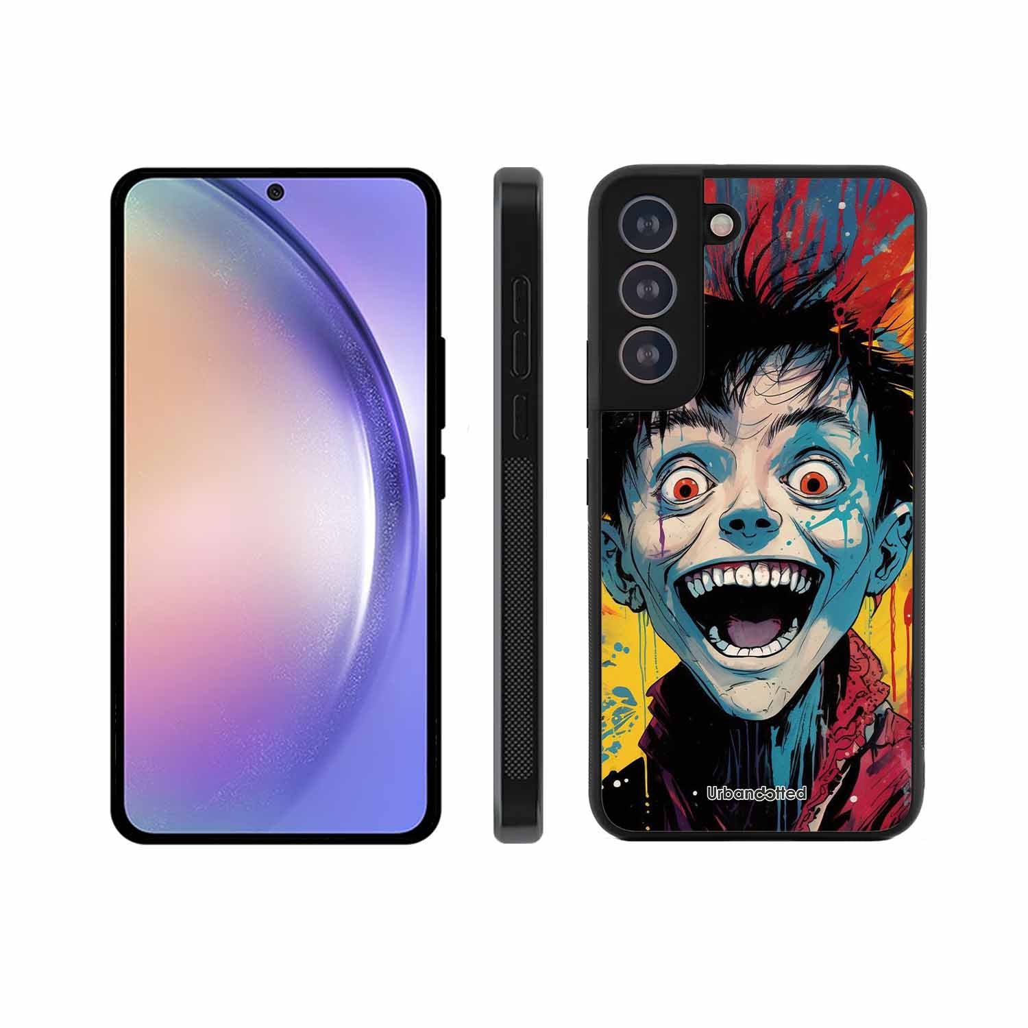 Distorted Joy Illustration Glass Case For Samsung S21 Plus