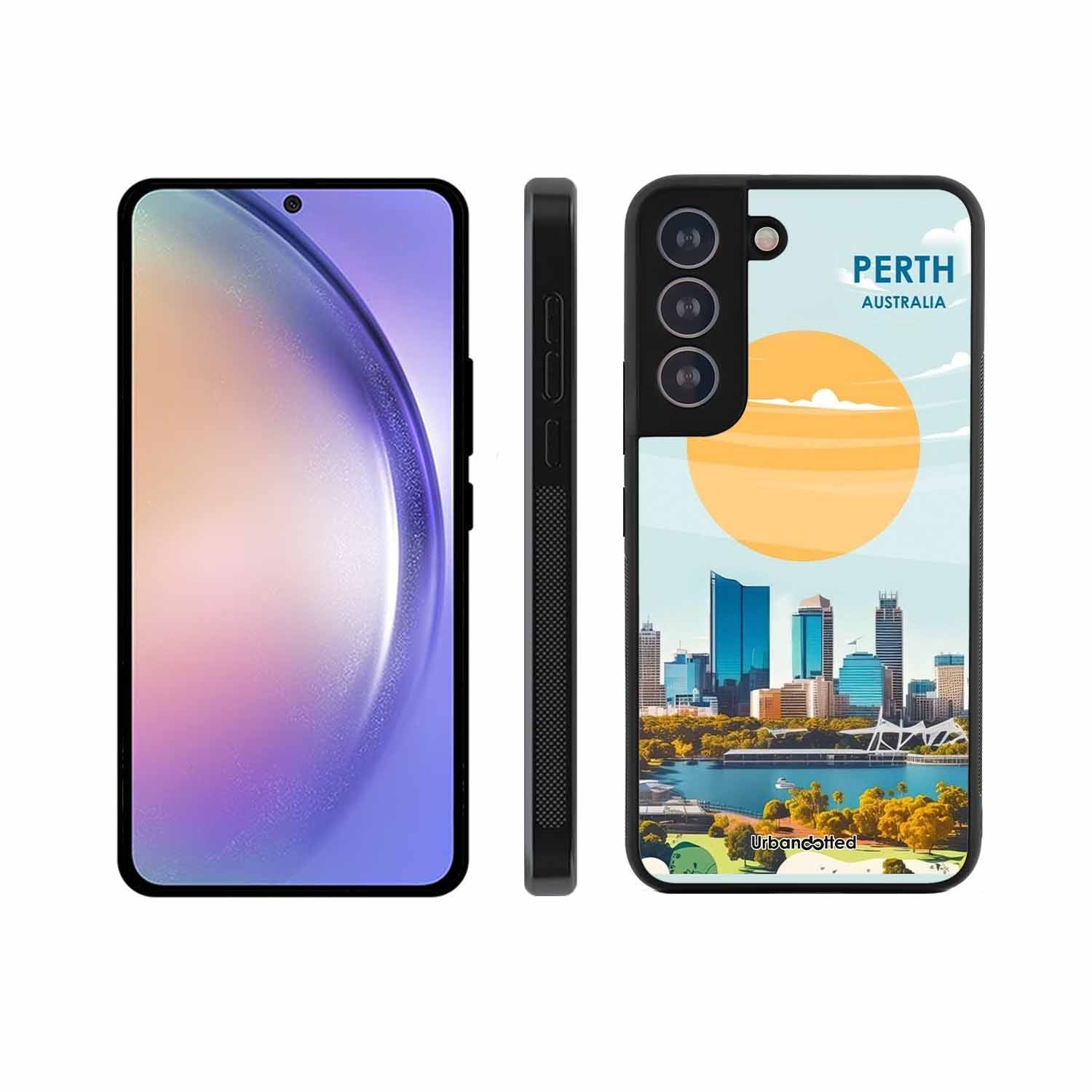Western Australia Cityscape Glass Case For Samsung S21 Plus