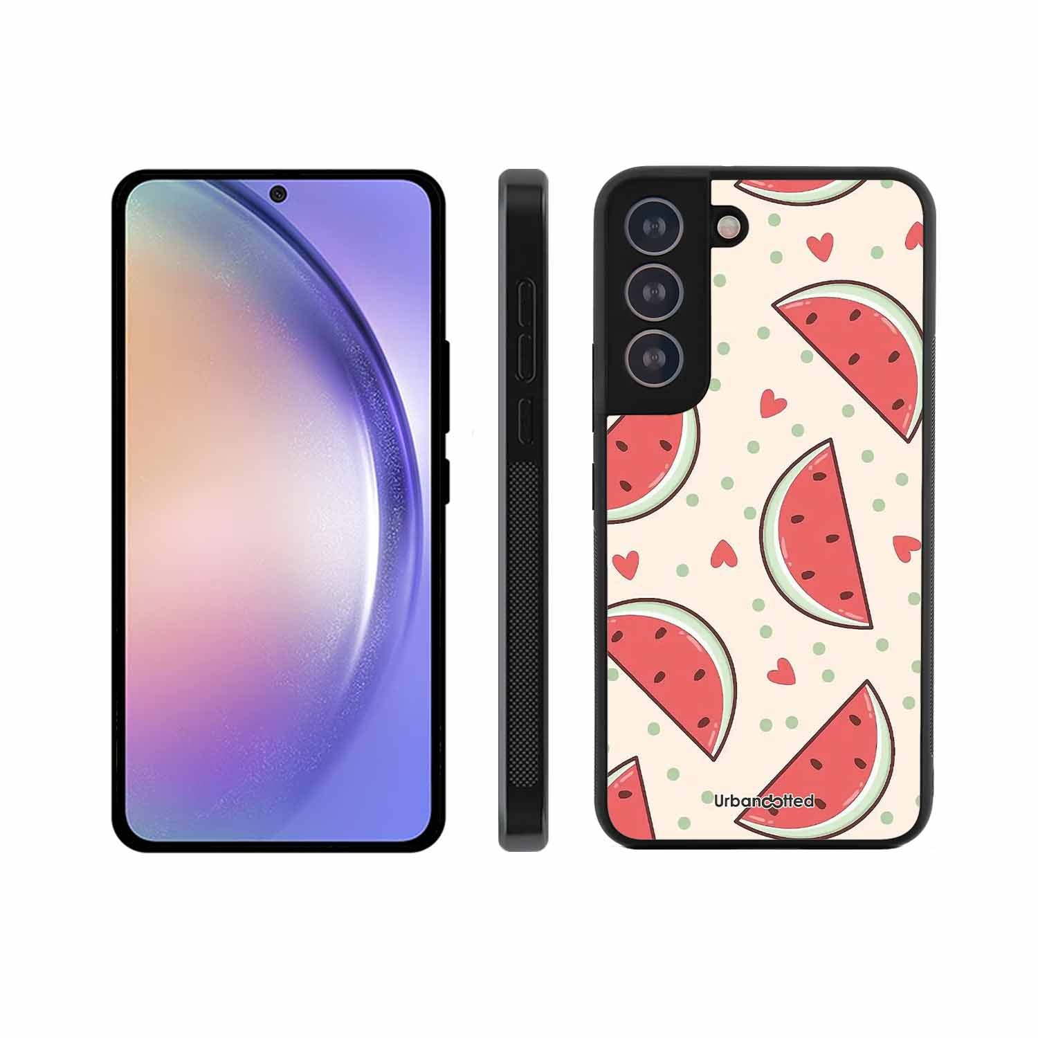 Watermelon Slice Fun Glass Case For Samsung S21