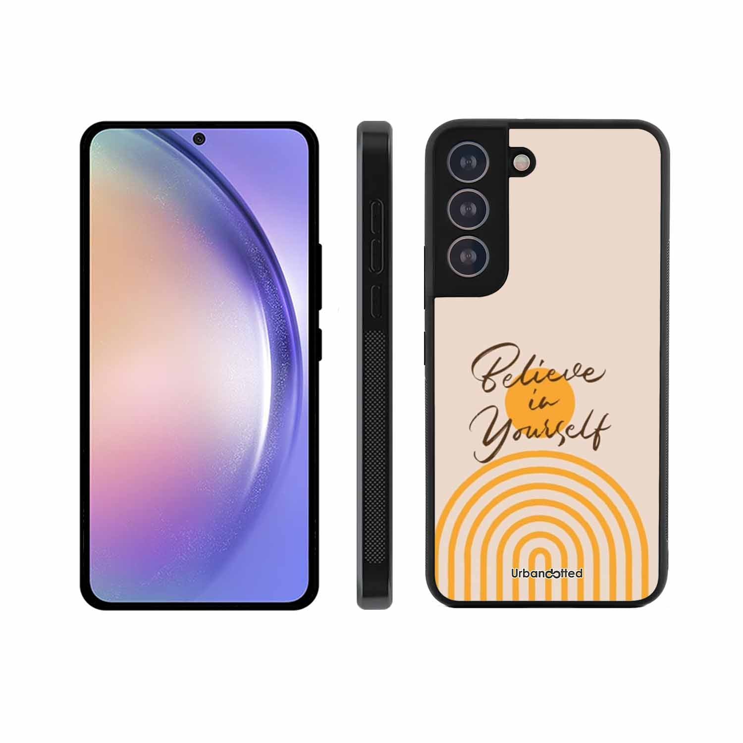 Believe In Yourself Rainbow Glass Case For Samsung S21