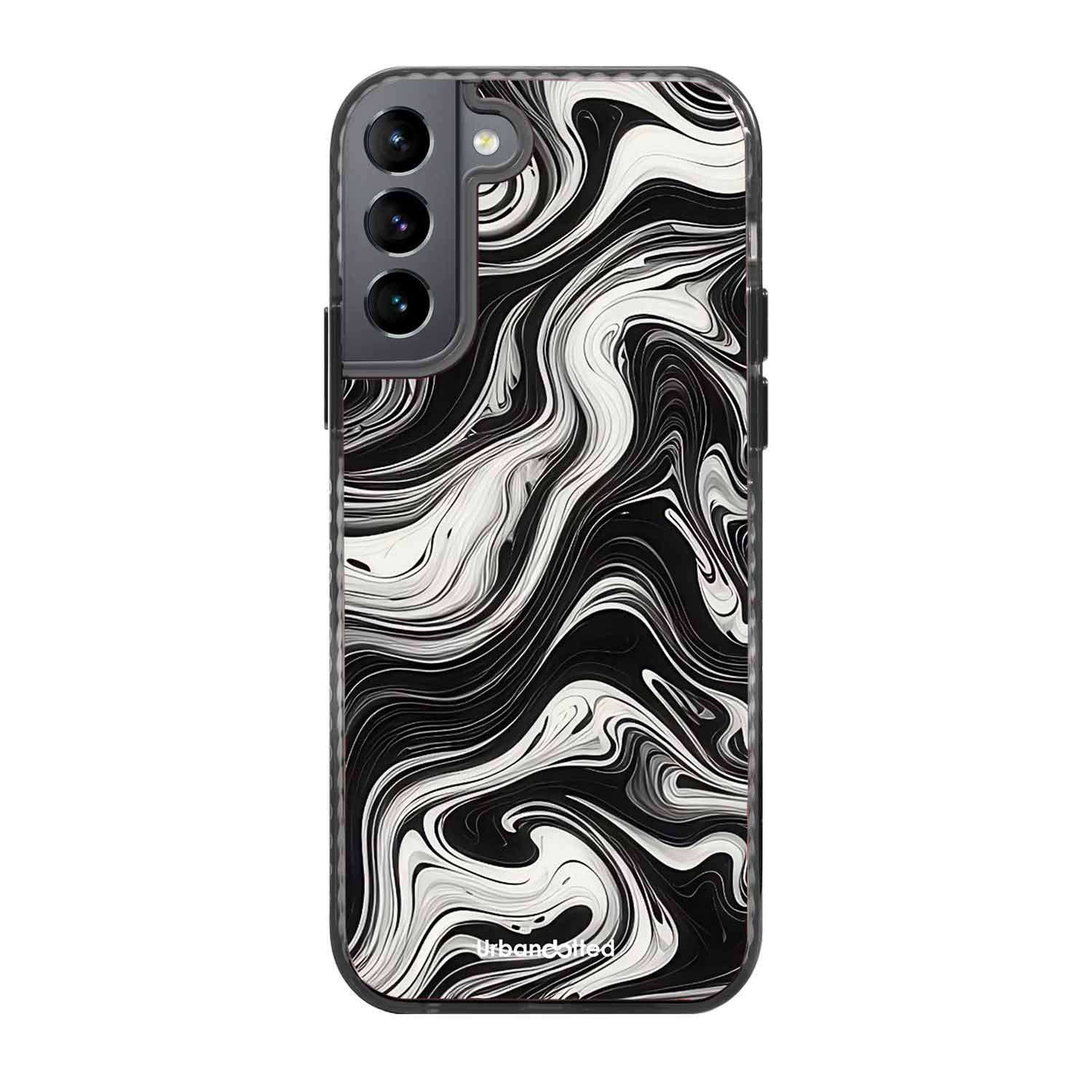 Monochrome Marble Glass Case For Samsung S22 Plus 5G