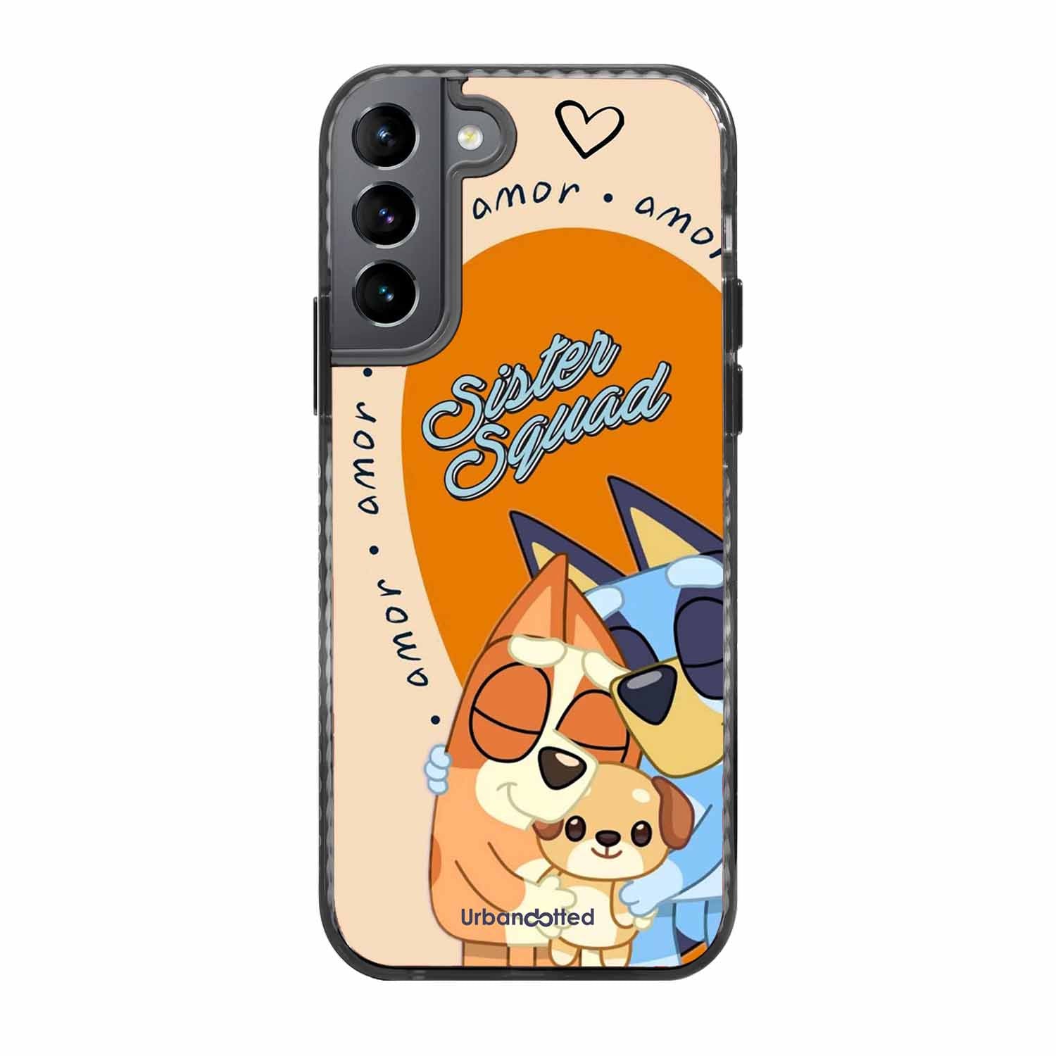 Aussie Cartoon Sisters Glass Case For Samsung S22 Plus 5G