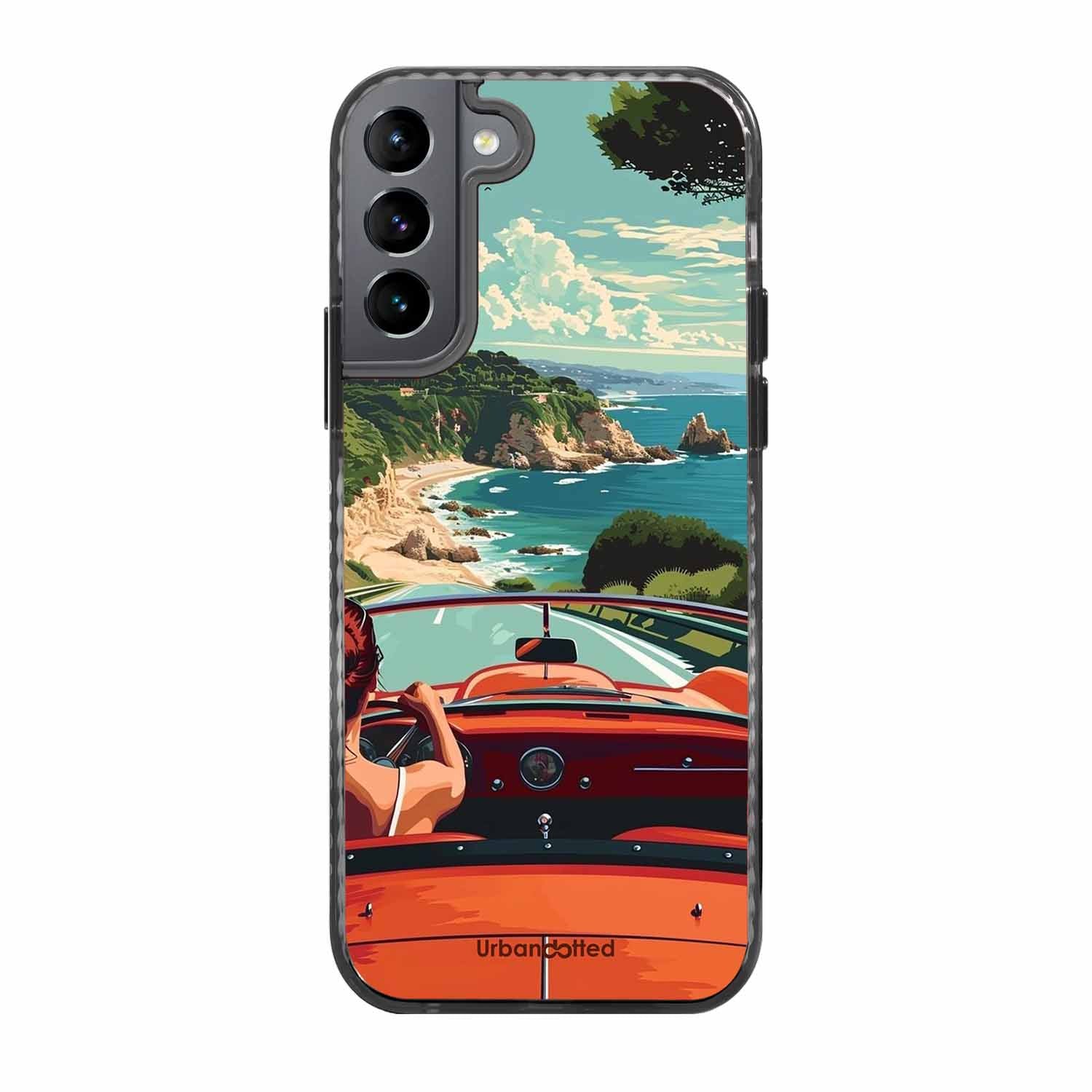 Ocean Breeze Road Trip Glass Case For Samsung S22 Plus 5G