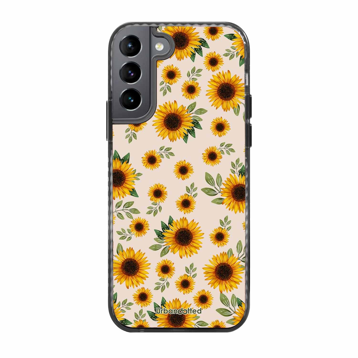 Summer Sunflowers Glass Case For Samsung S22 5G