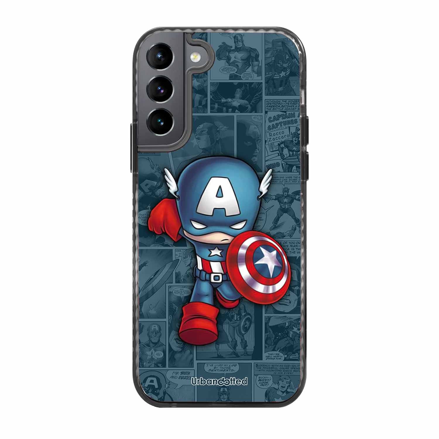 Captain America Glass Case For Samsung S22 Plus 5G