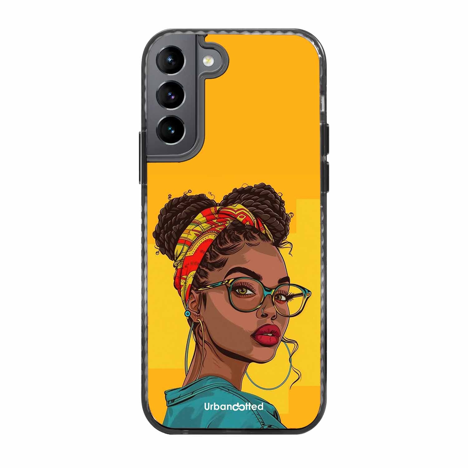 Headscarf Beauty Glass Case For Samsung S22 Plus 5G