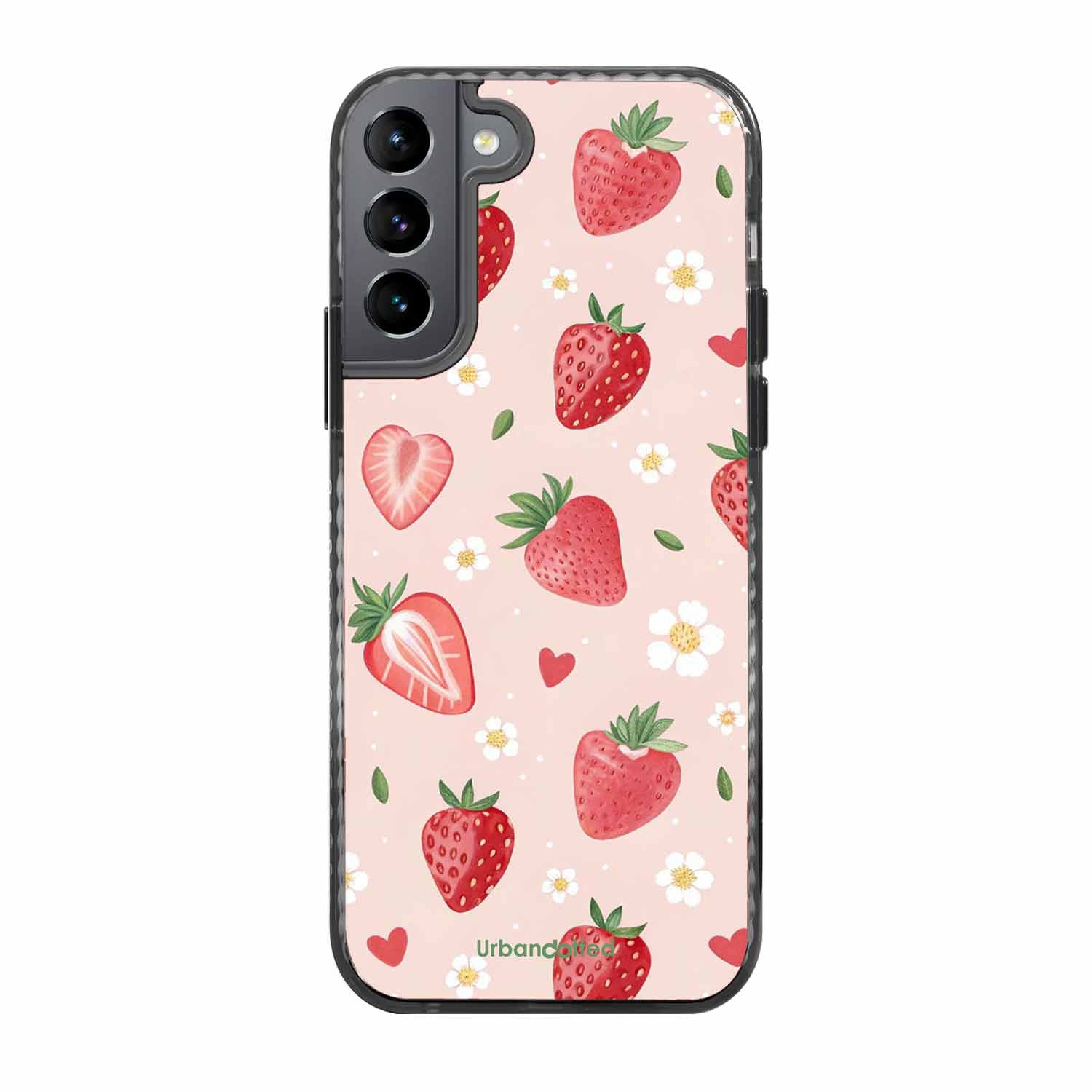 Strawberry Sweetheart Glass Case For Samsung S22 5G