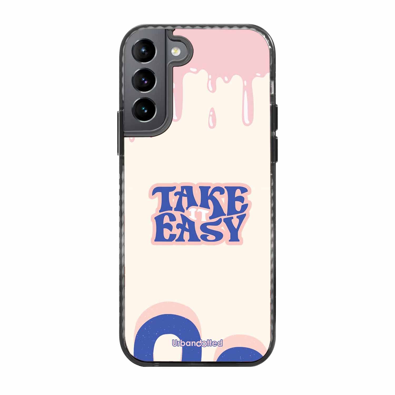 Take It Easy Drip Glass Case For Samsung S22 5G