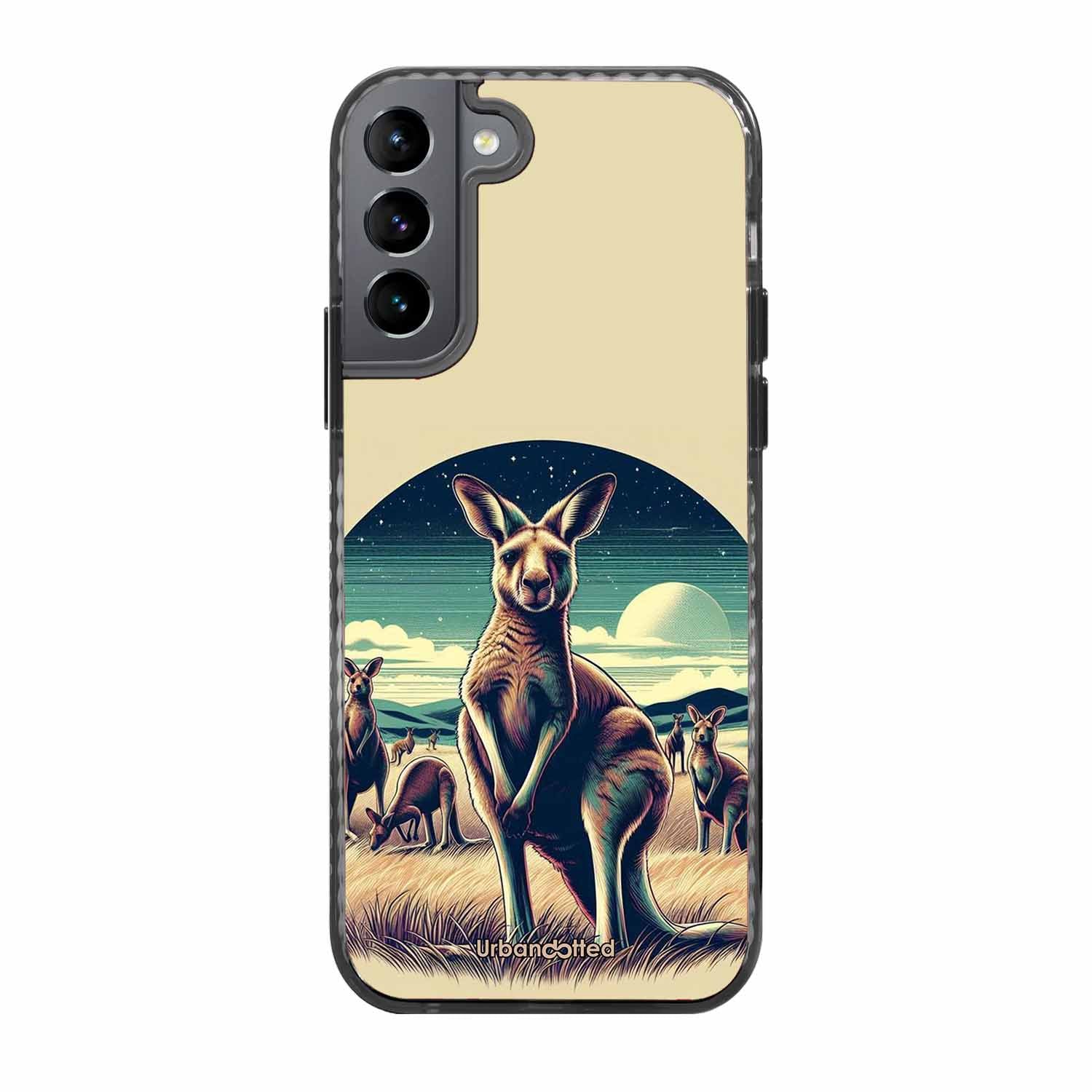 Kangaroo Mob Moonlight Glass Case For Samsung S22 5G