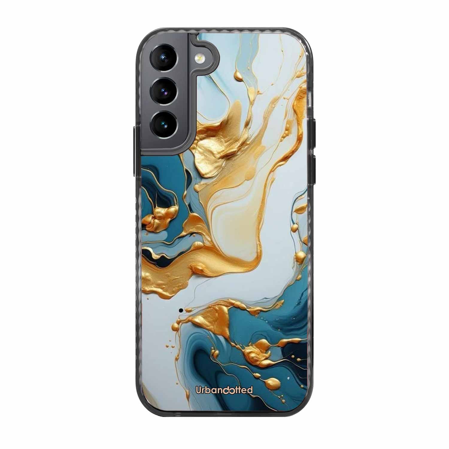 Luxurious Marble Effect Glass Case For Samsung S22 5G