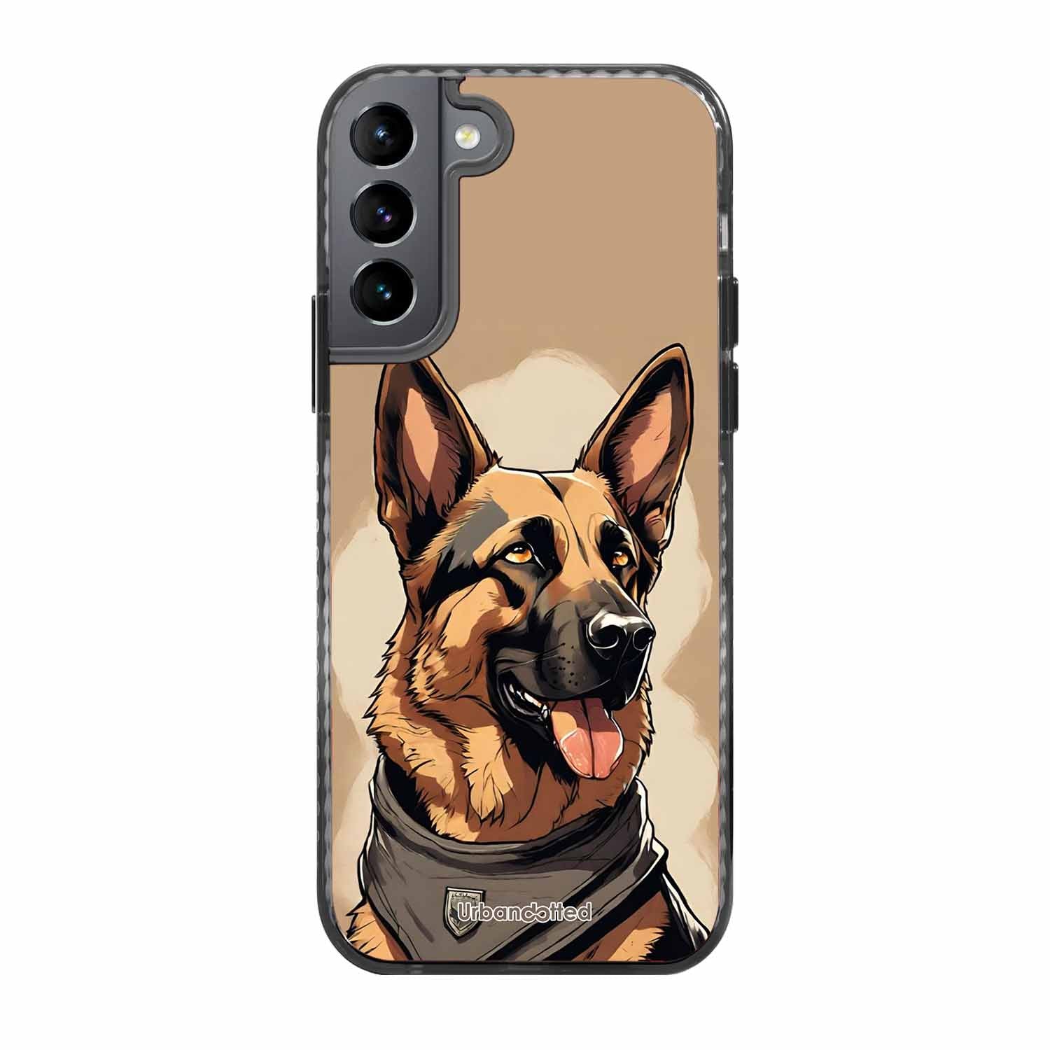 German Shepherd Portrait Glass Case For Samsung S22 5G