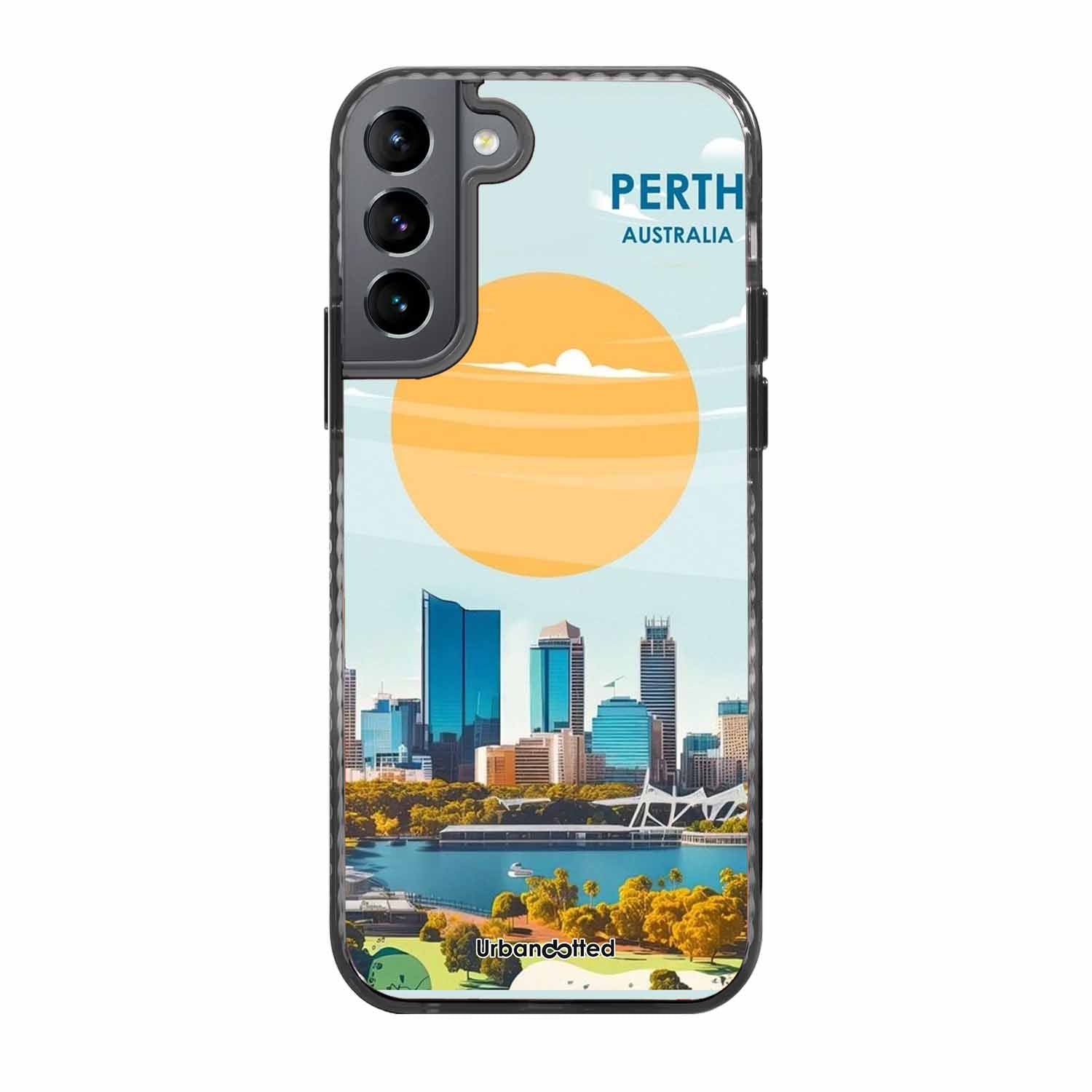 Western Australia Cityscape Glass Case For Samsung S22 Plus 5G