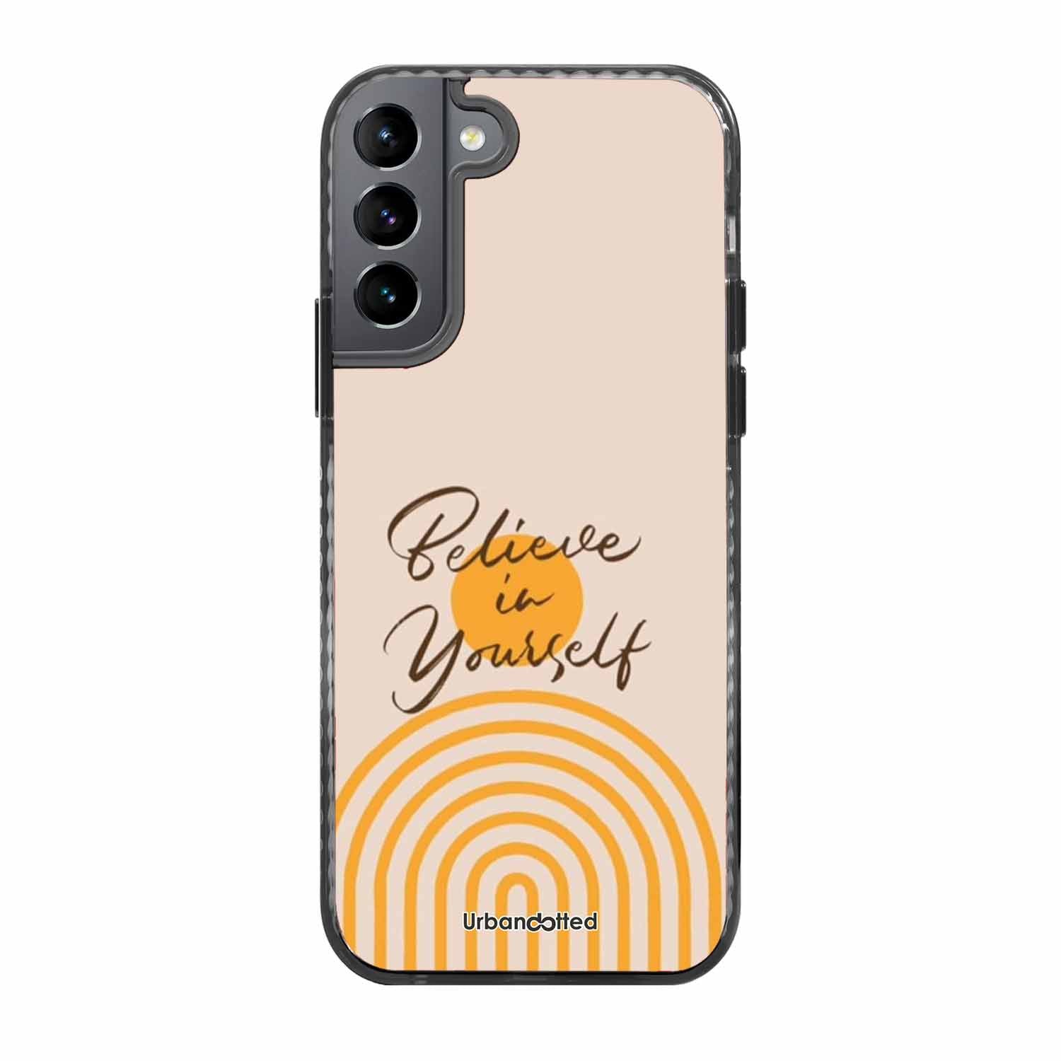 Believe In Yourself Rainbow Glass Case For Samsung S22 5G