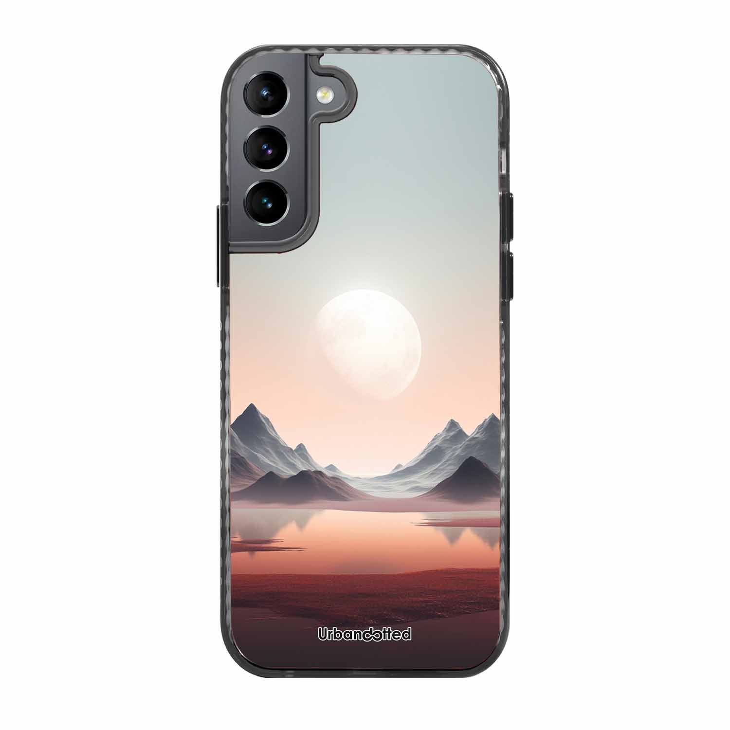 Tranquil Landscape Reflection Glass Case For Samsung S22 5G