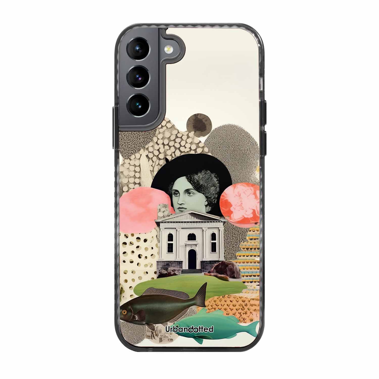Whimsical Mixed Media Art Glass Case For Samsung S22 5G