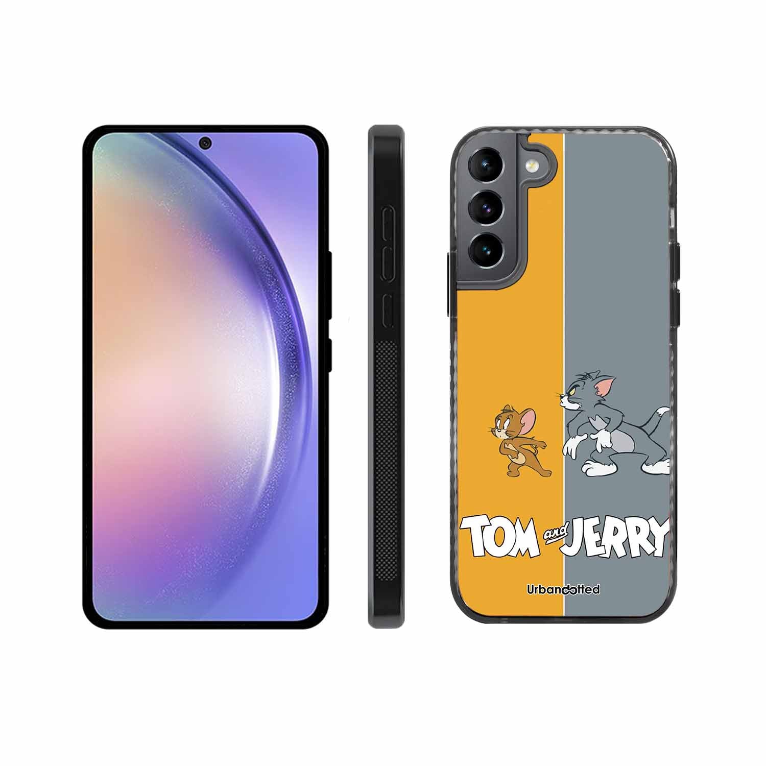 Tom and Jerry Chase Glass Case For Samsung S22 Plus 5G
