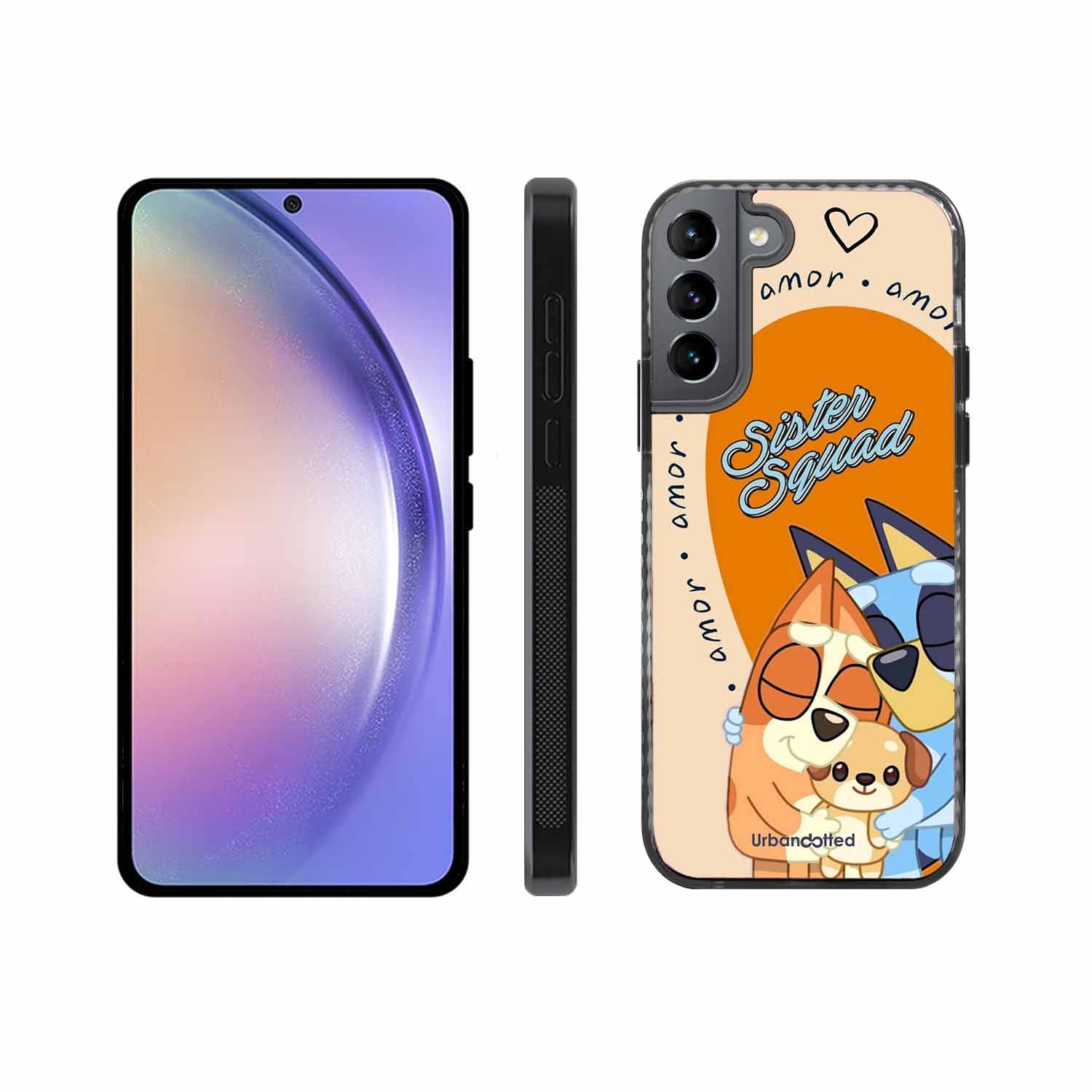 Aussie Cartoon Sisters Glass Case For Samsung S22 Plus 5G