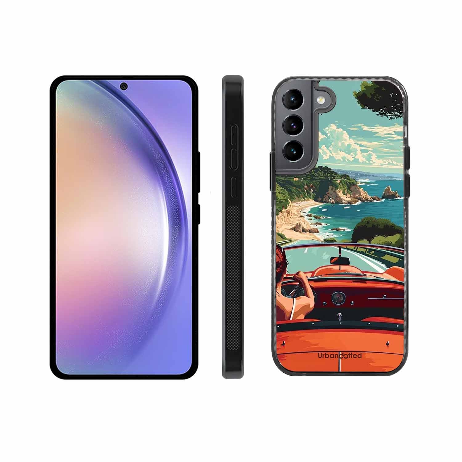 Ocean Breeze Road Trip Glass Case For Samsung S22 Plus 5G