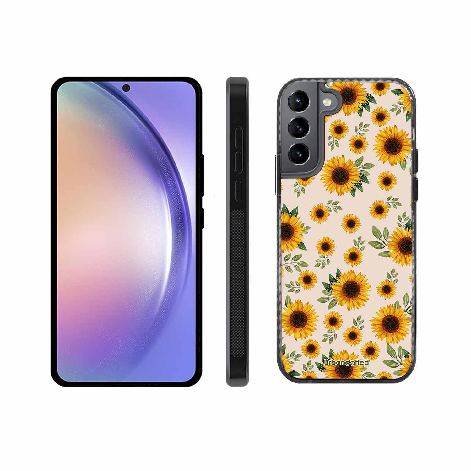 Summer Sunflowers Glass Case For Samsung S22 5G