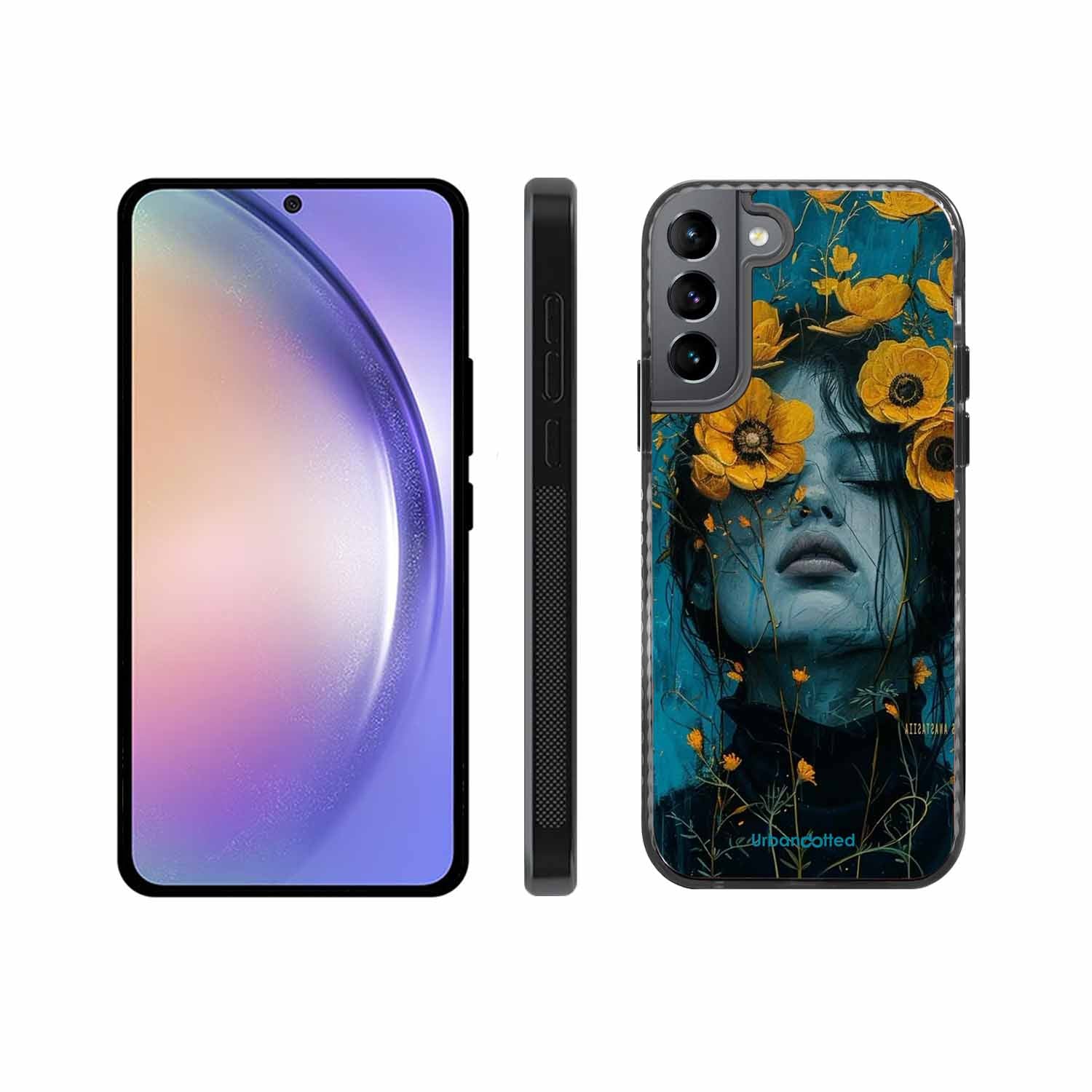 Wildflower Spirit Glass Case For Samsung S22 Plus 5G
