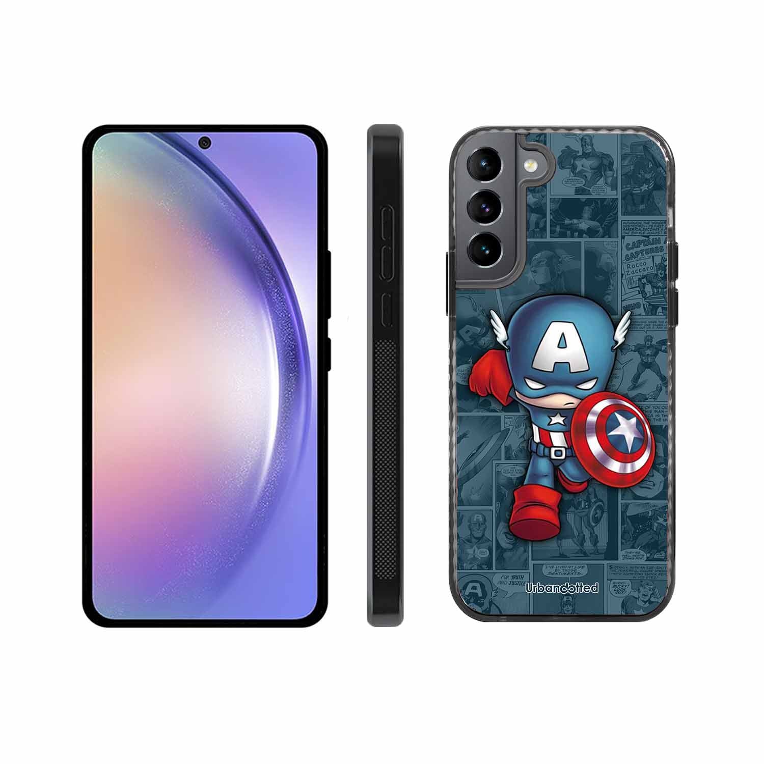 Captain America Glass Case For Samsung S22 Plus 5G