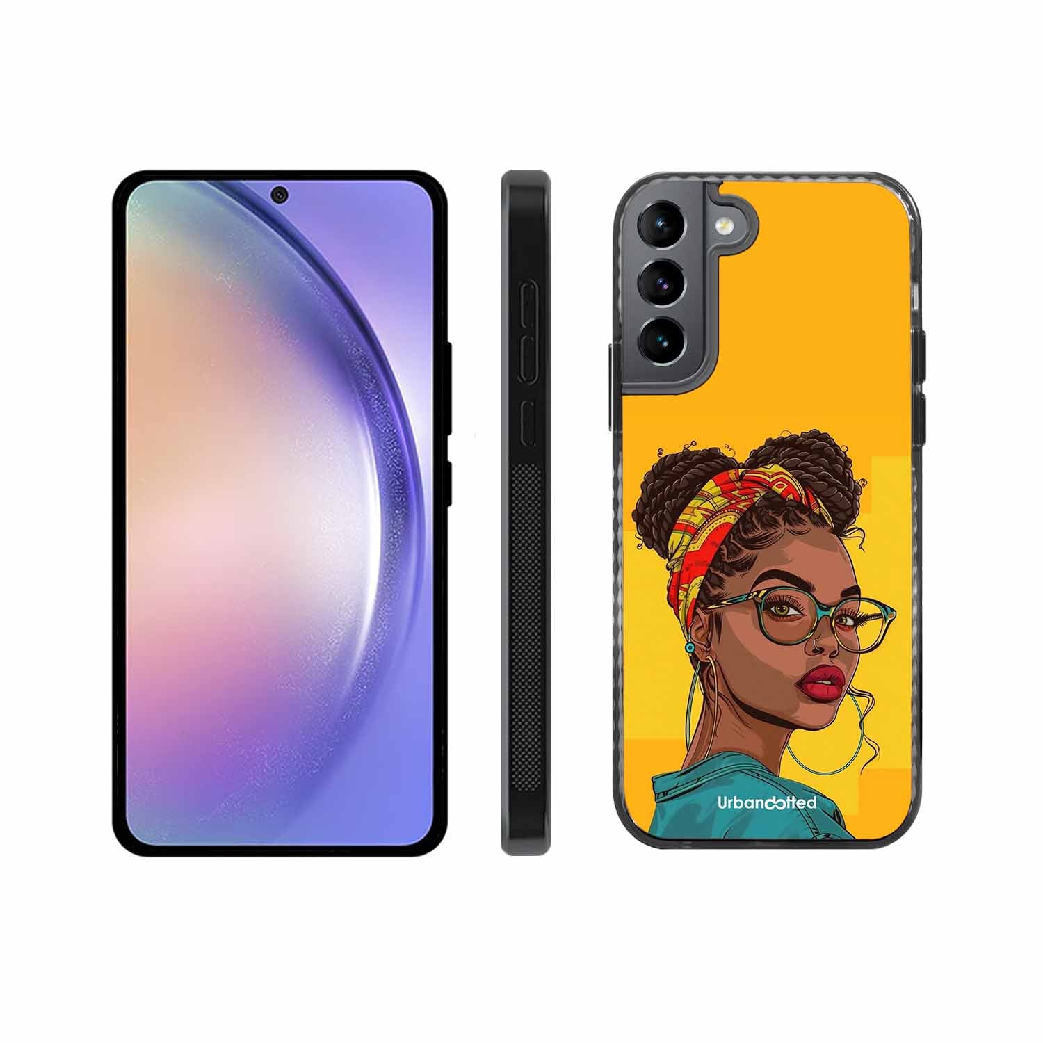 Headscarf Beauty Glass Case For Samsung S22 Plus 5G