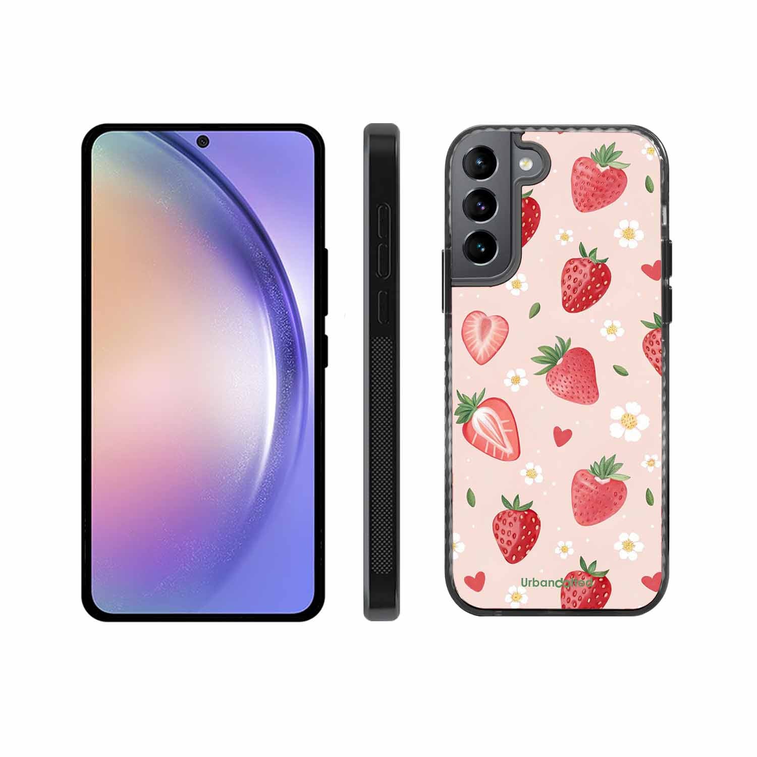 Strawberry Sweetheart Glass Case For Samsung S22 5G