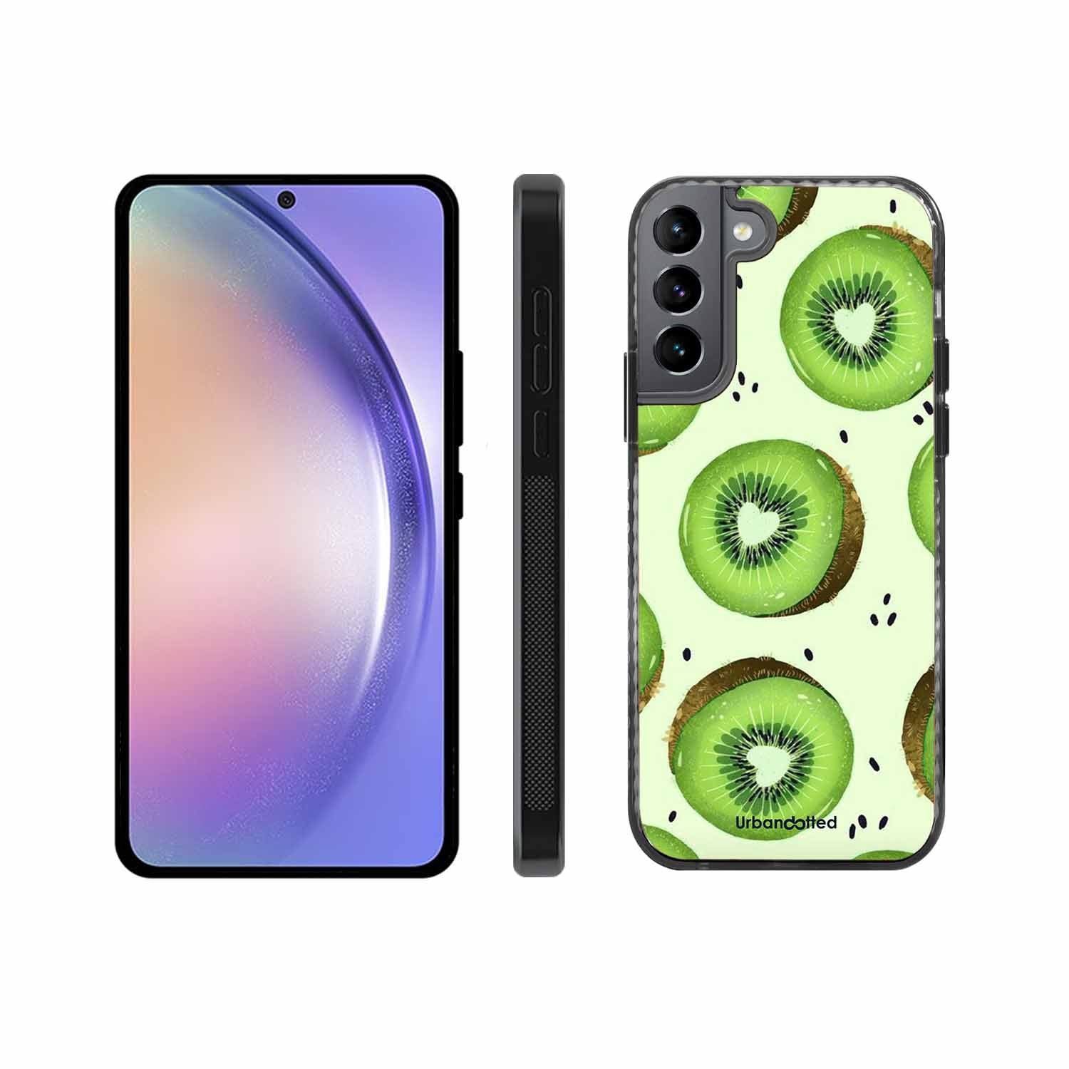 Tropical Kiwi Fruit Glass Case For Samsung S22 Plus 5G