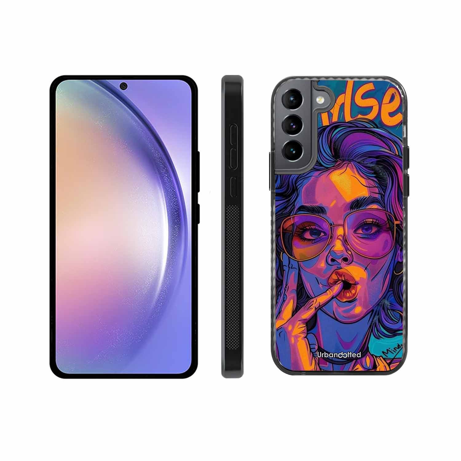 Vibrant Pop Art Girl Glass Case For Samsung S22 5G