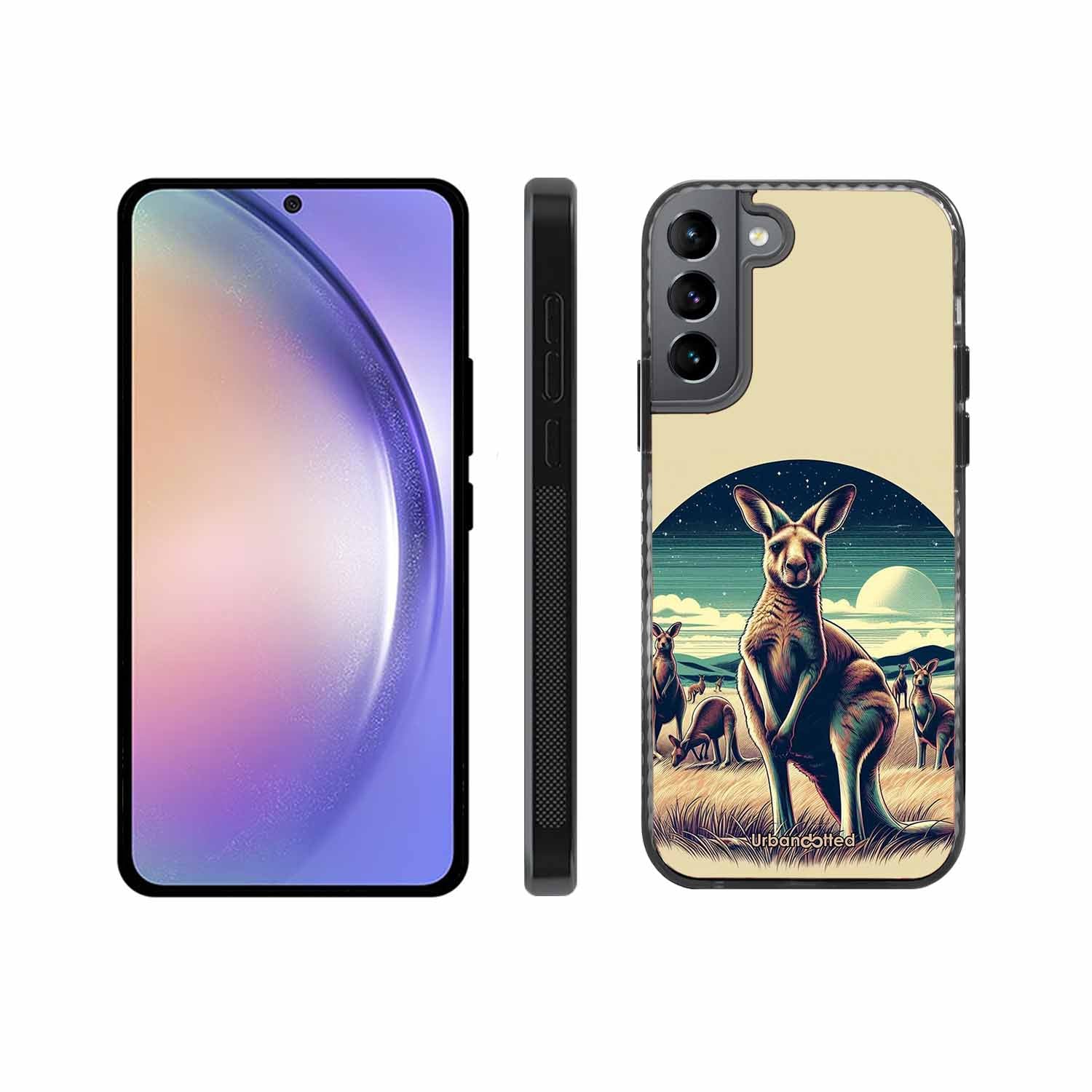 Kangaroo Mob Moonlight Glass Case For Samsung S22 5G