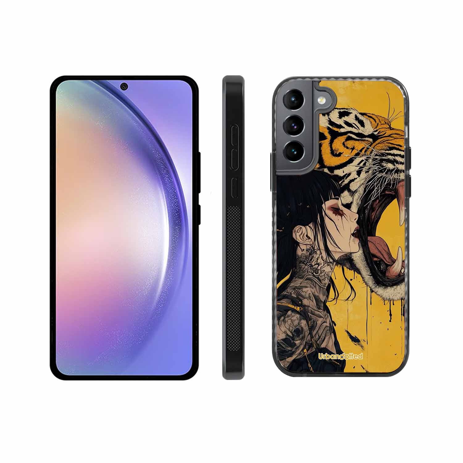 Tattooed Girl with Tiger Glass Case For Samsung S22 5G