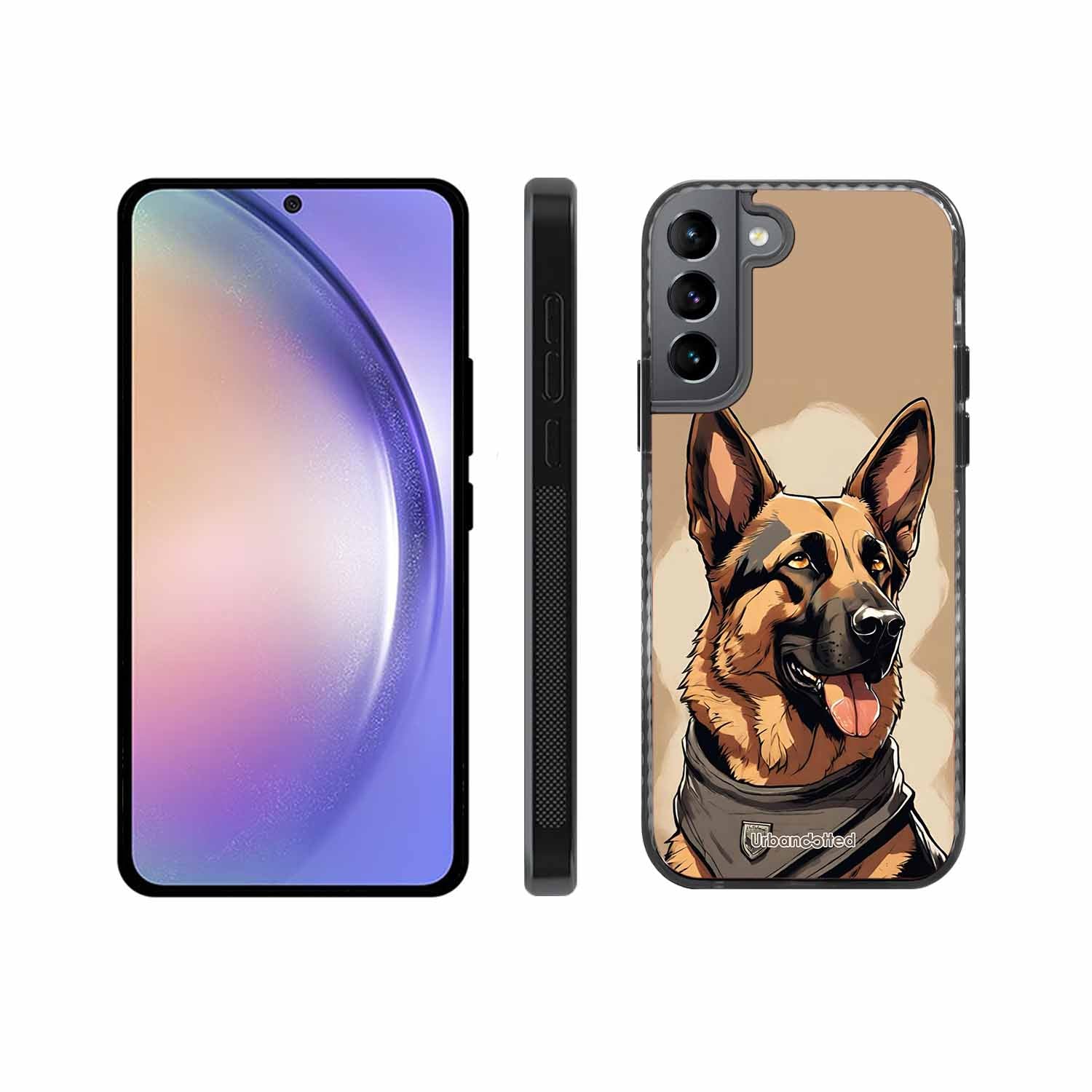 German Shepherd Portrait Glass Case For Samsung S22 5G