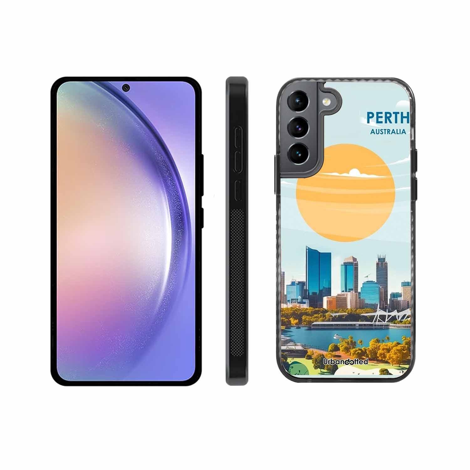 Western Australia Cityscape Glass Case For Samsung S22 Plus 5G