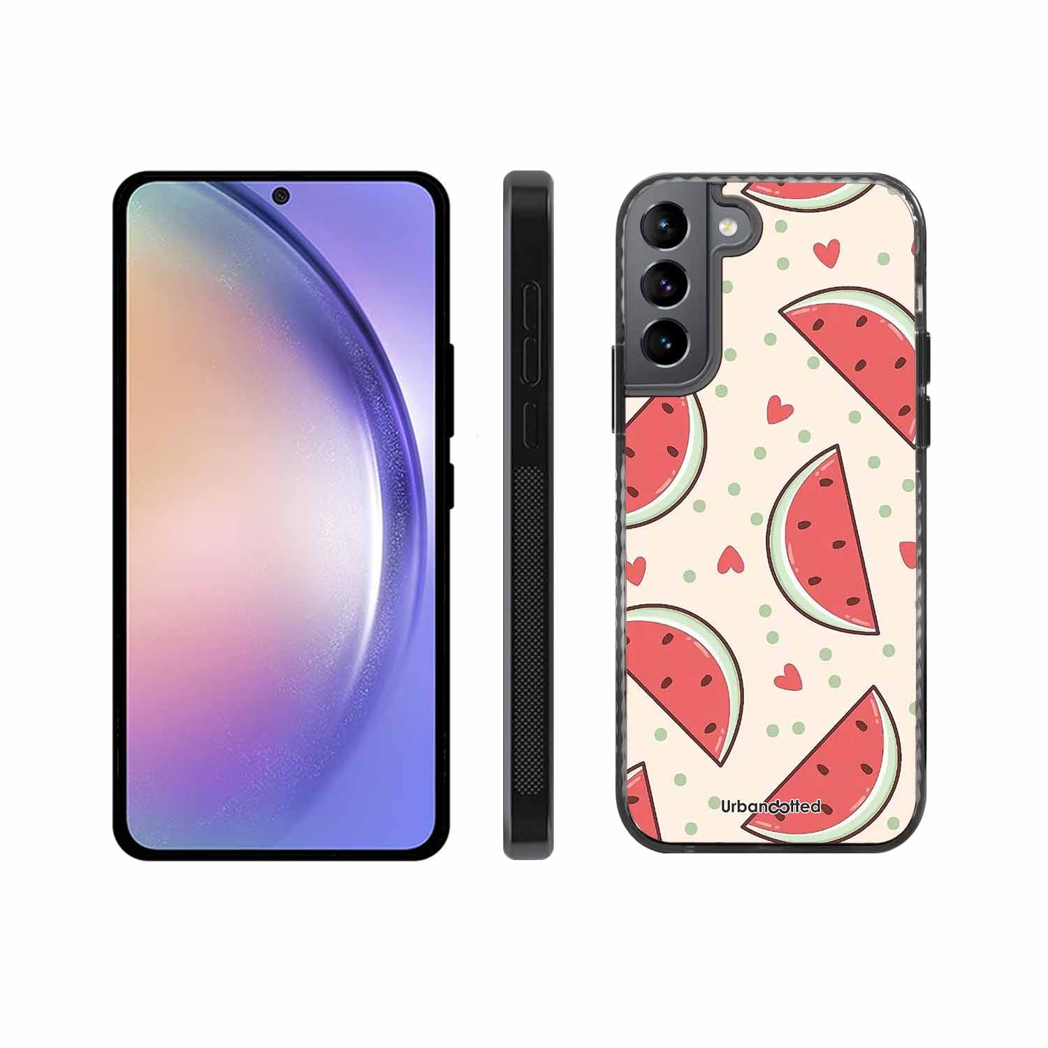 Watermelon Slice Fun Glass Case For Samsung S22 5G