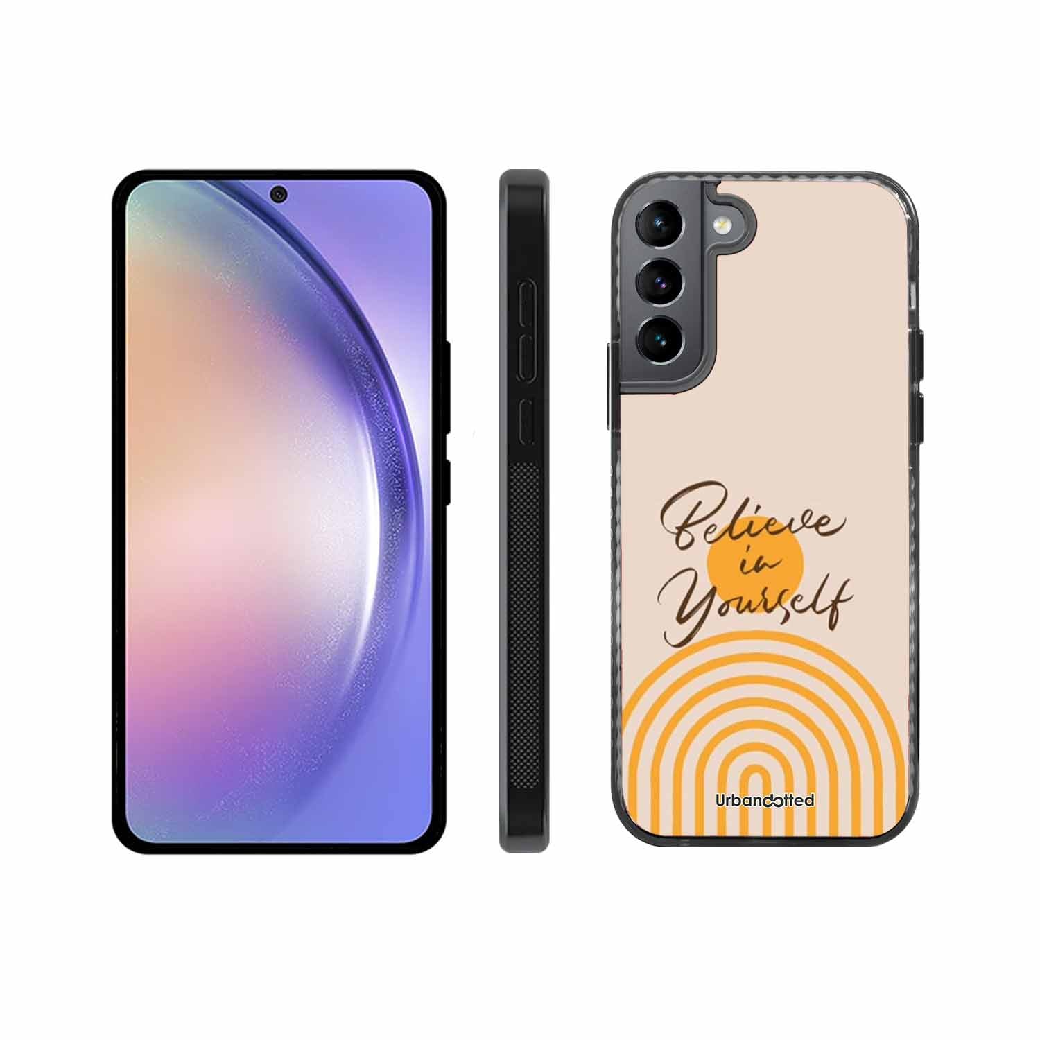 Believe In Yourself Rainbow Glass Case For Samsung S22 Plus 5G