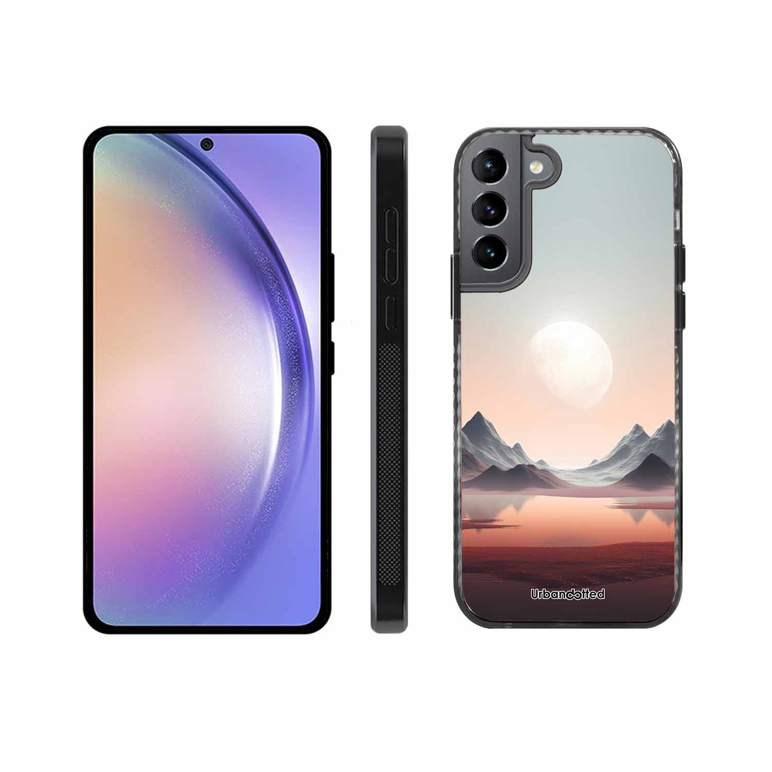 Tranquil Landscape Reflection Glass Case For Samsung S22 Plus 5G