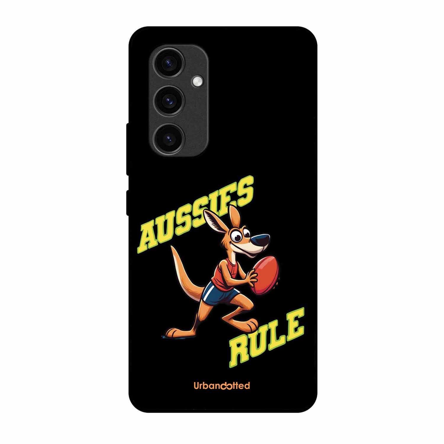 Aussies Rule Football Glass Case For Samsung S24 Plus