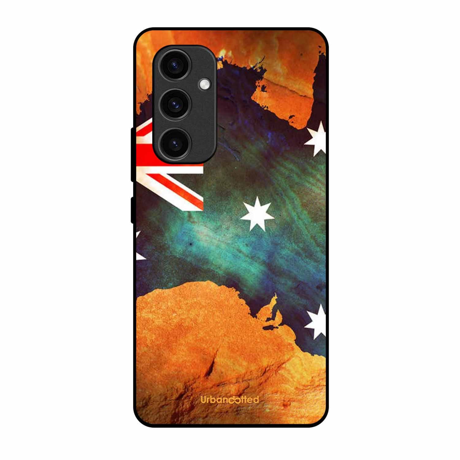 Australian Flag Map Glass Case For Samsung S24 Plus