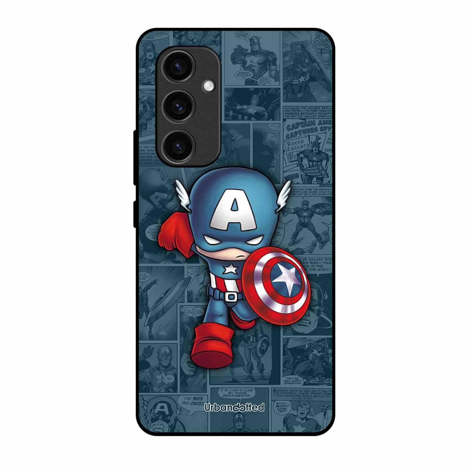 Captain America Glass Case For Samsung S24 Plus