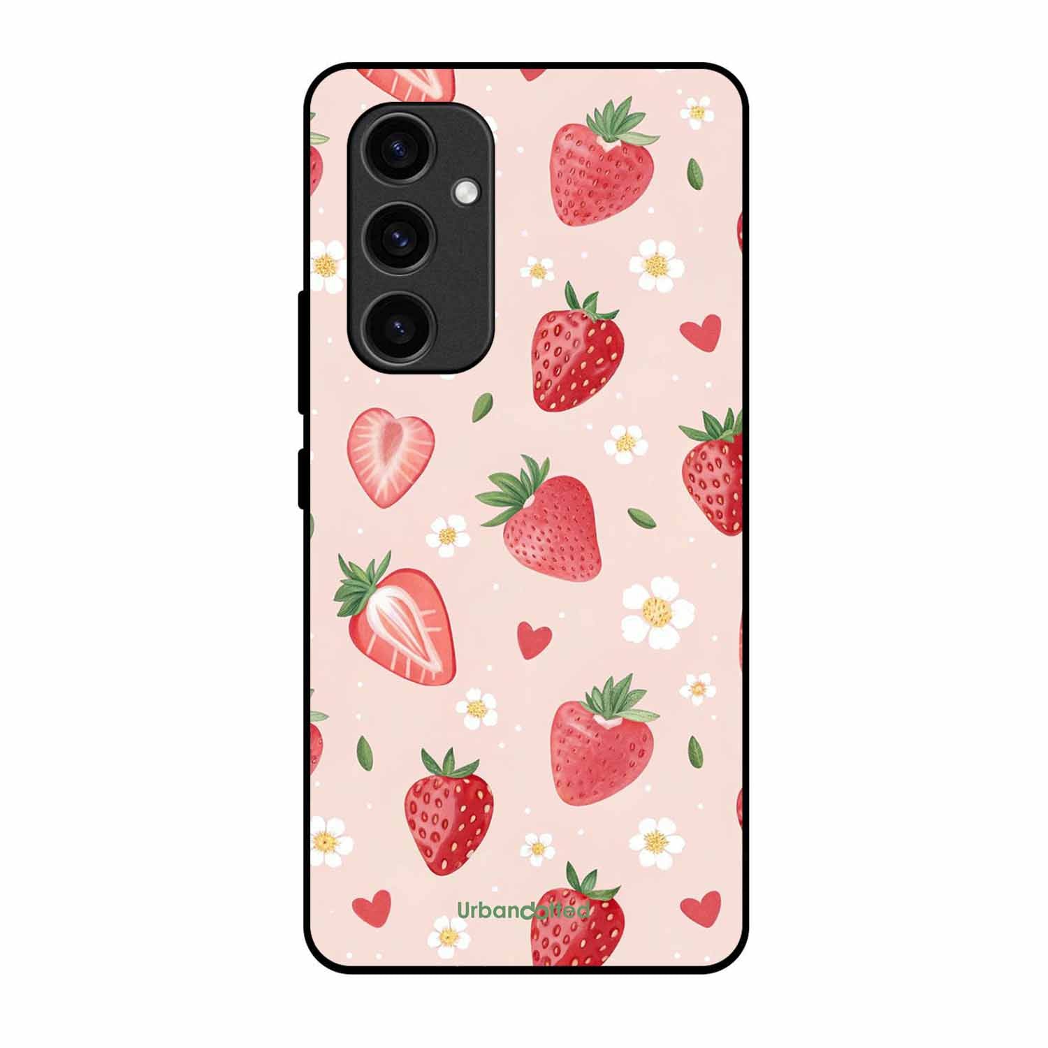 Strawberry Sweetheart Glass Case For Samsung S24 Plus