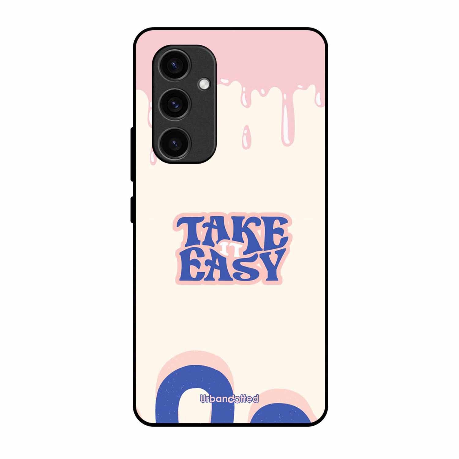 Take It Easy Drip Glass Case For Samsung S24 5G