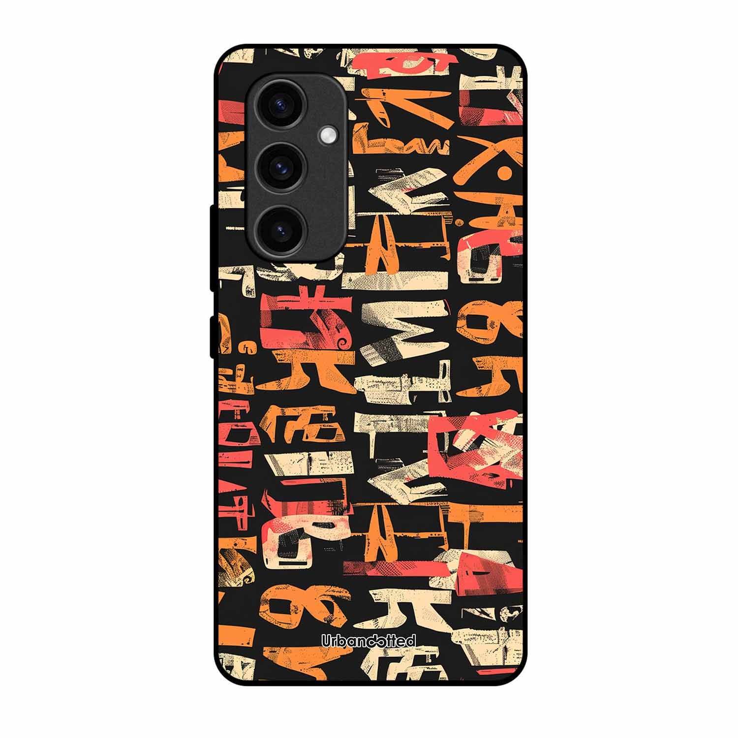 Mixed Typography Design Glass Case For Samsung S24 FE