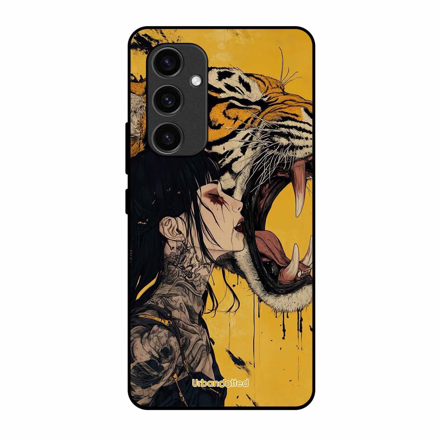 Tattooed Girl with Tiger Glass Case For Samsung S24 FE