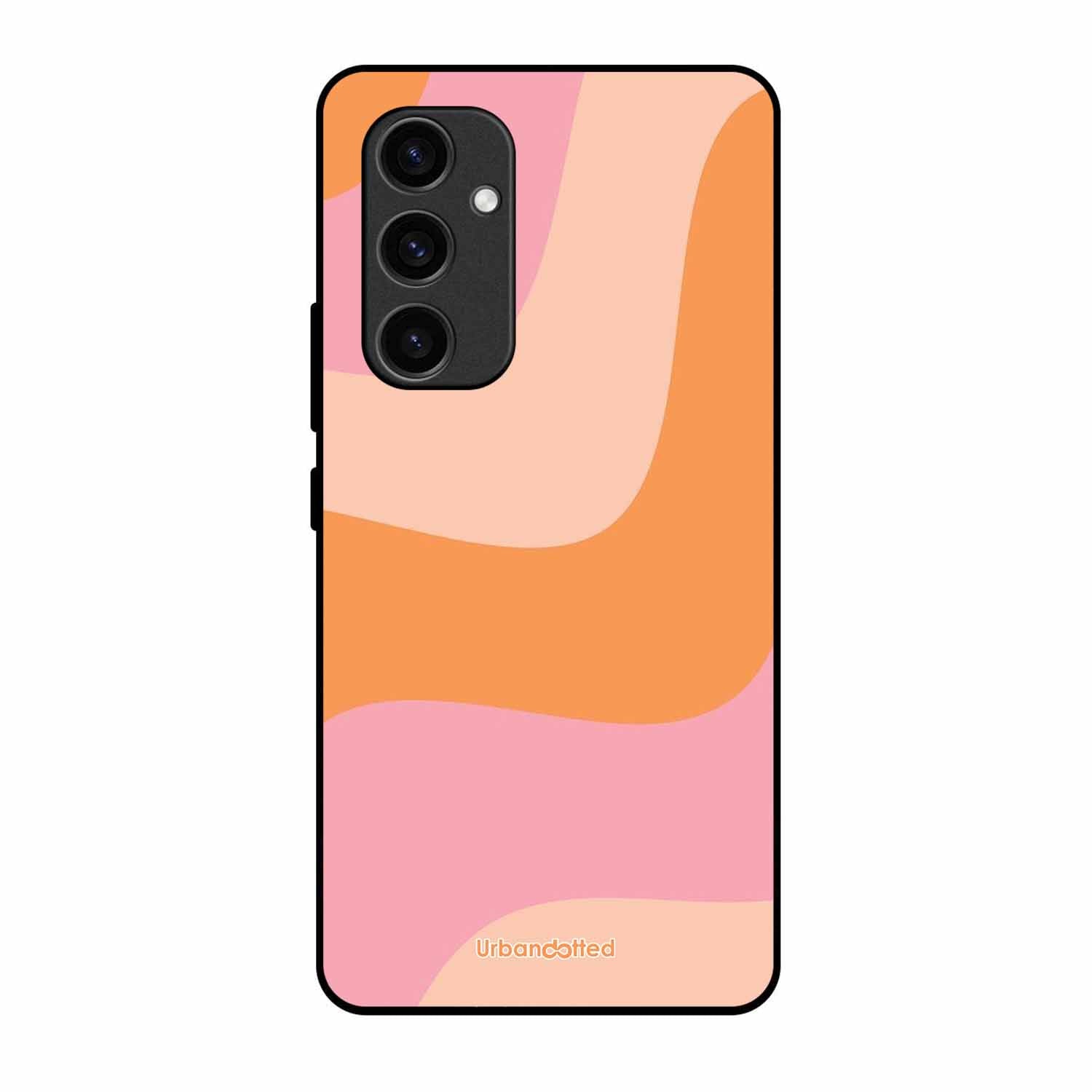 Soft Swirling Stripes Glass Case For Samsung S24 Plus