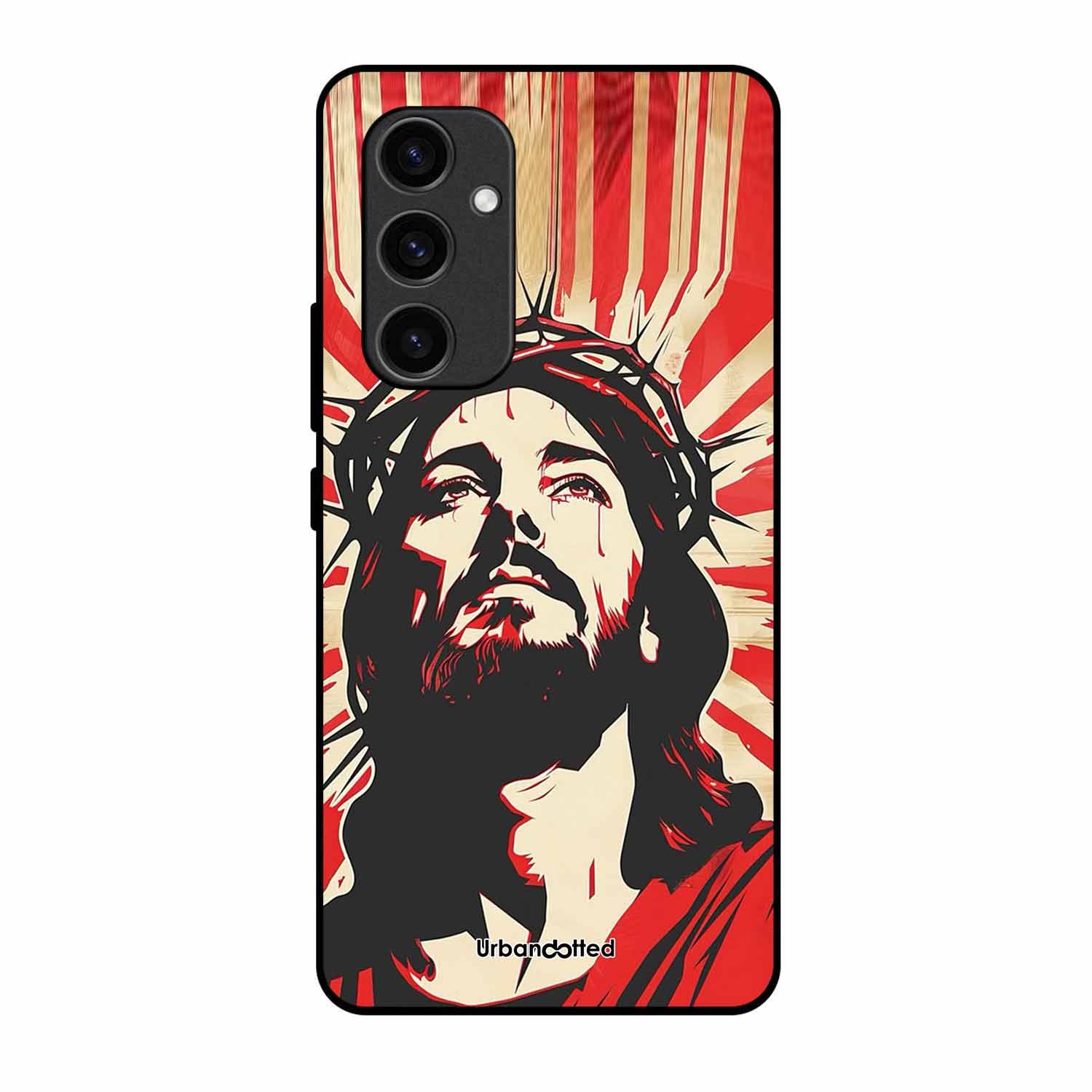 Spiritual Art Glass Case For Samsung S23 FE
